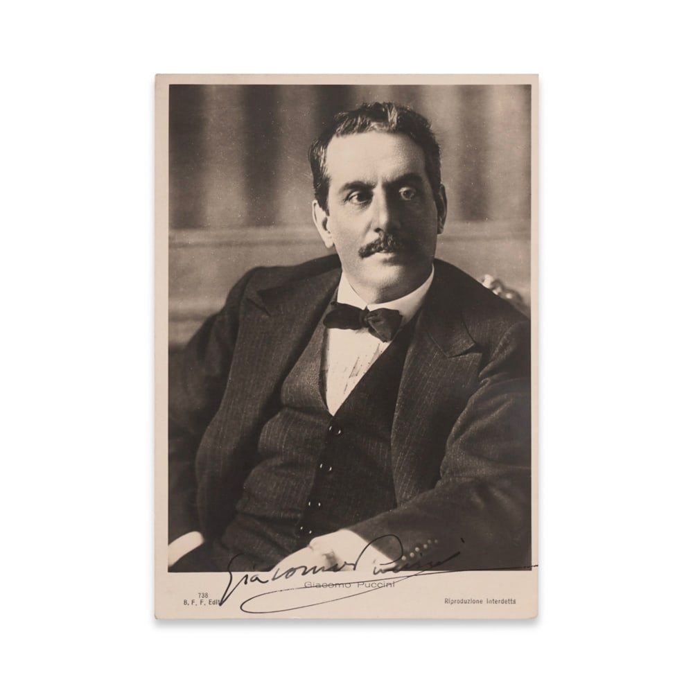 GIACOMO PUCCINI SIGNED POSTCARD (1 of 2)