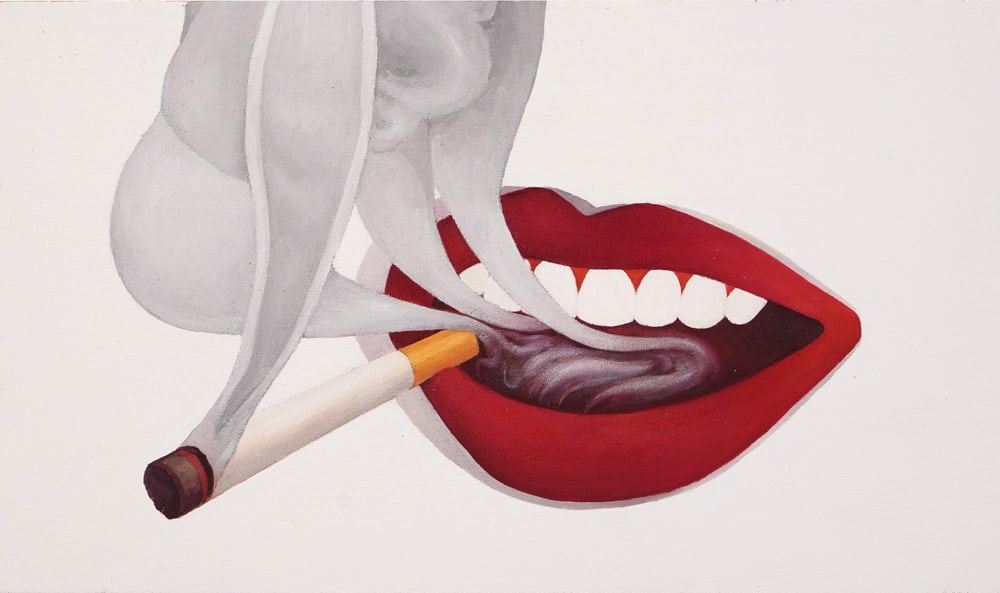 TOM WESSELMANN (1931-2004), ATTRIBUTED TO, OIL ON CANVAS: Signed (reverse) Image Dimensions: 36 x 21 in (91.4 x 53.3 cm) This painting comes with COA. Tom Wesselmann was a central figure in the American Pop Art movement of the 20th century, known for redefin