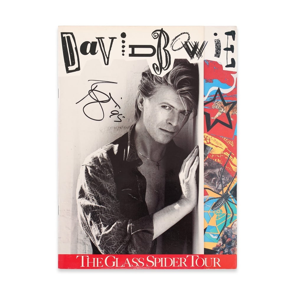 DAVID BOWIE SIGNED "THE GLASS SPIDER TOUR" CONCERT PROGRAM (1987) (1 of 3)