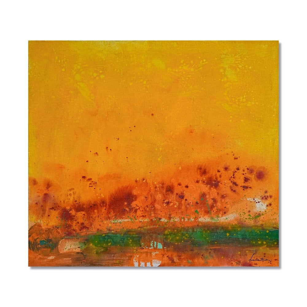 HELEN FRANKENTHALER (1928-2011), ATTRIBUTED TO, ACRYLIC ON CANVAS (1 of 2)