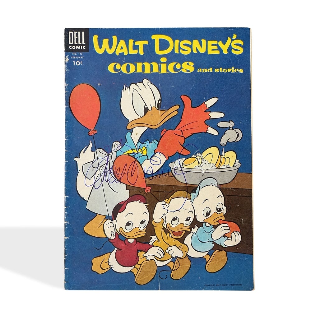 WALT DISNEY SIGNED WALT DISNEY'S COMICS AND STORIES #173 (1955) (1 of 3)