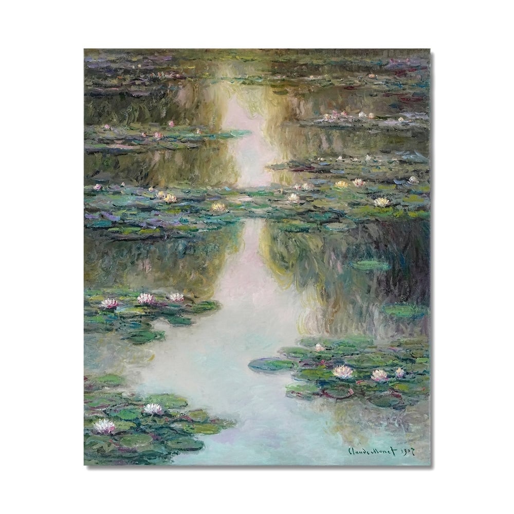 CLAUDE MONET (1840-1926), ATTRIBUTED TO, OIL ON CANVAS: Signed (lower right) Image Dimensions: 30 x 25 in (76.5 x 63.5 cm) This painting comes with COA. Claude Monet stands as the central figure of Impressionism and one of the most influential painters in