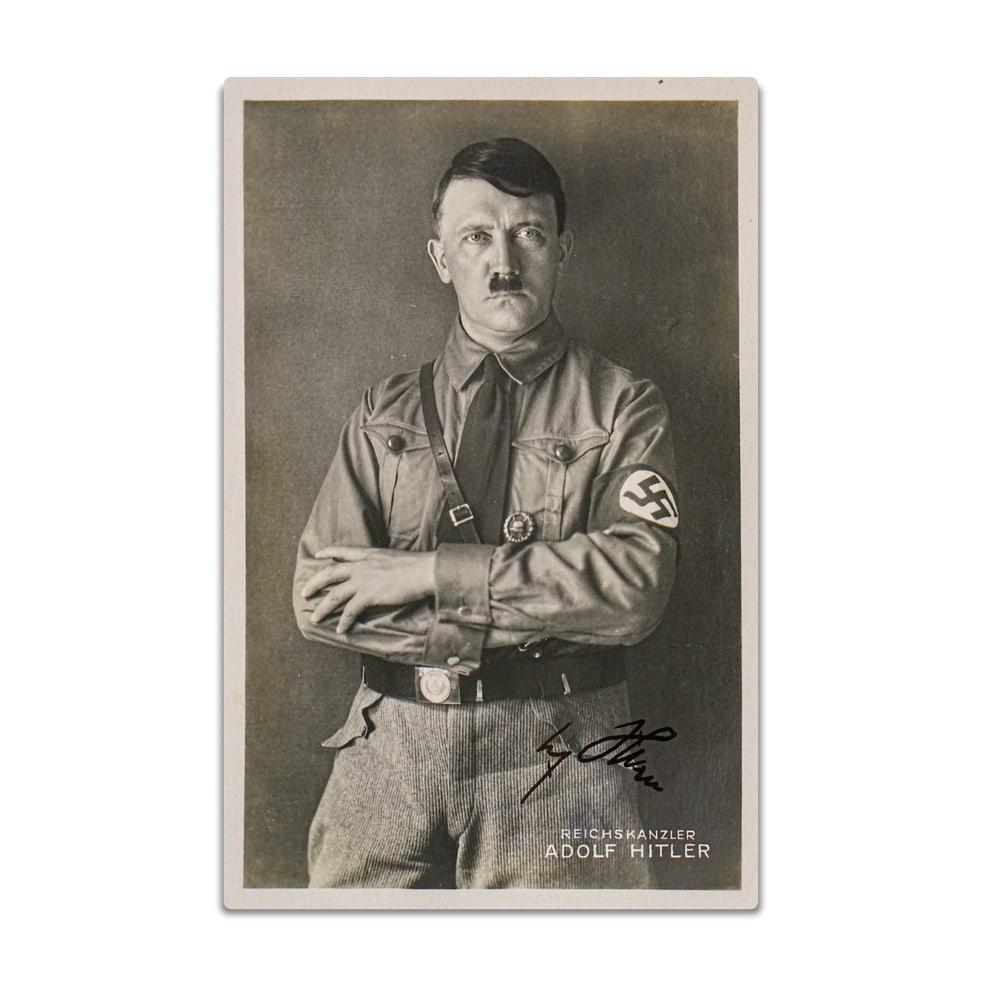 ADOLF HITLER SIGNED POSTCARD (1 of 2)
