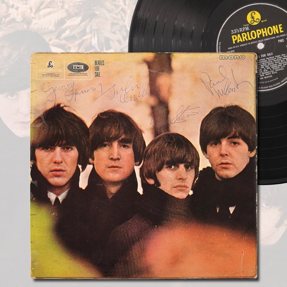 THE BEATLES FULLY SIGNED BEATLES FOR SALE LP (1 of 5)