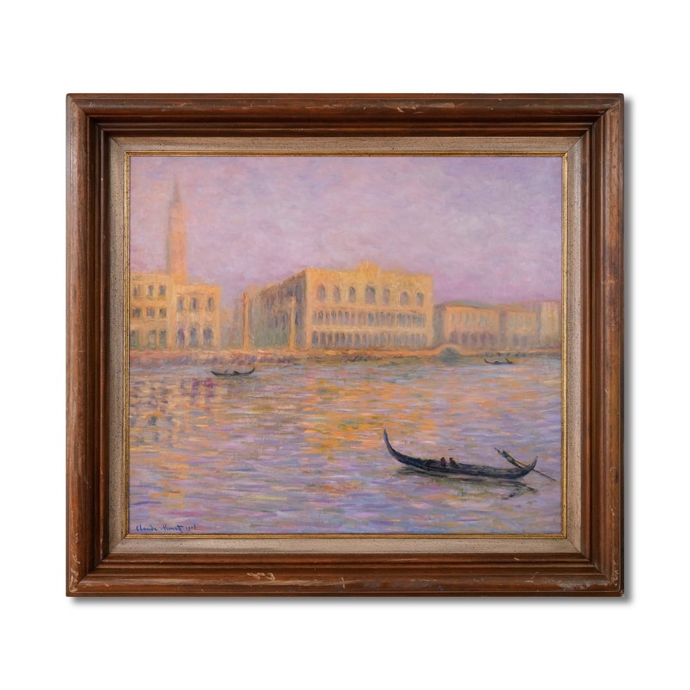 CLAUDE MONET (1840-1926), ATTRIBUTED TO, OIL ON CANVAS: Signed (lower left) Image Dimensions: 31 1/2 x 27 3/4 in (80 x 70 cm) This painting comes with COA. Claude Monet was a pioneering figure in the development of Impressionism, known for his masterful tr