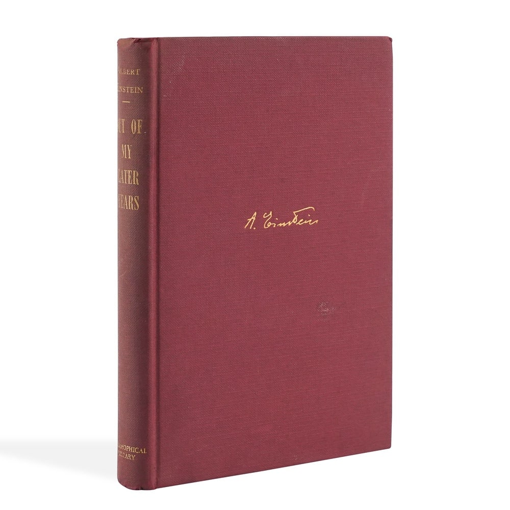 ALBERT EINSTEIN SIGNED "OUT OF MY LATER YEARS" (1 of 5)