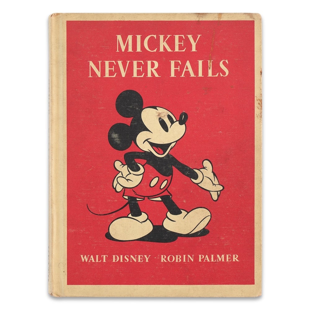 WALT DISNEY SIGNED BOOK "MICKEY NEVER FAILS" (1 of 5)