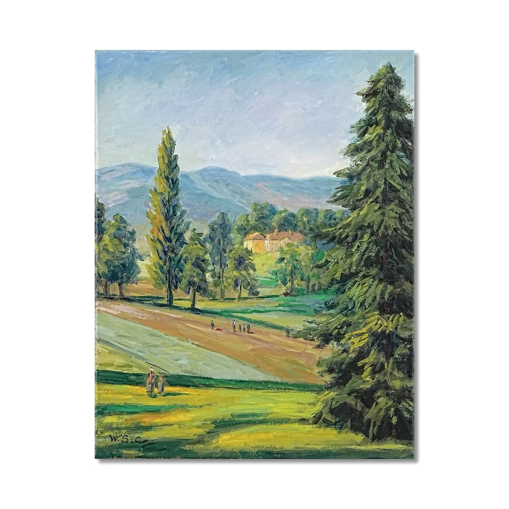 WINSTON CHURCHILL (1874-1965), ATTRIBUTED TO, OIL ON CANVAS (1 of 2)