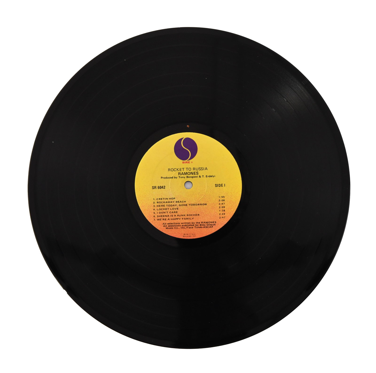 RAMONES - SIGNED ROCKET TO RUSSIA LP - 4