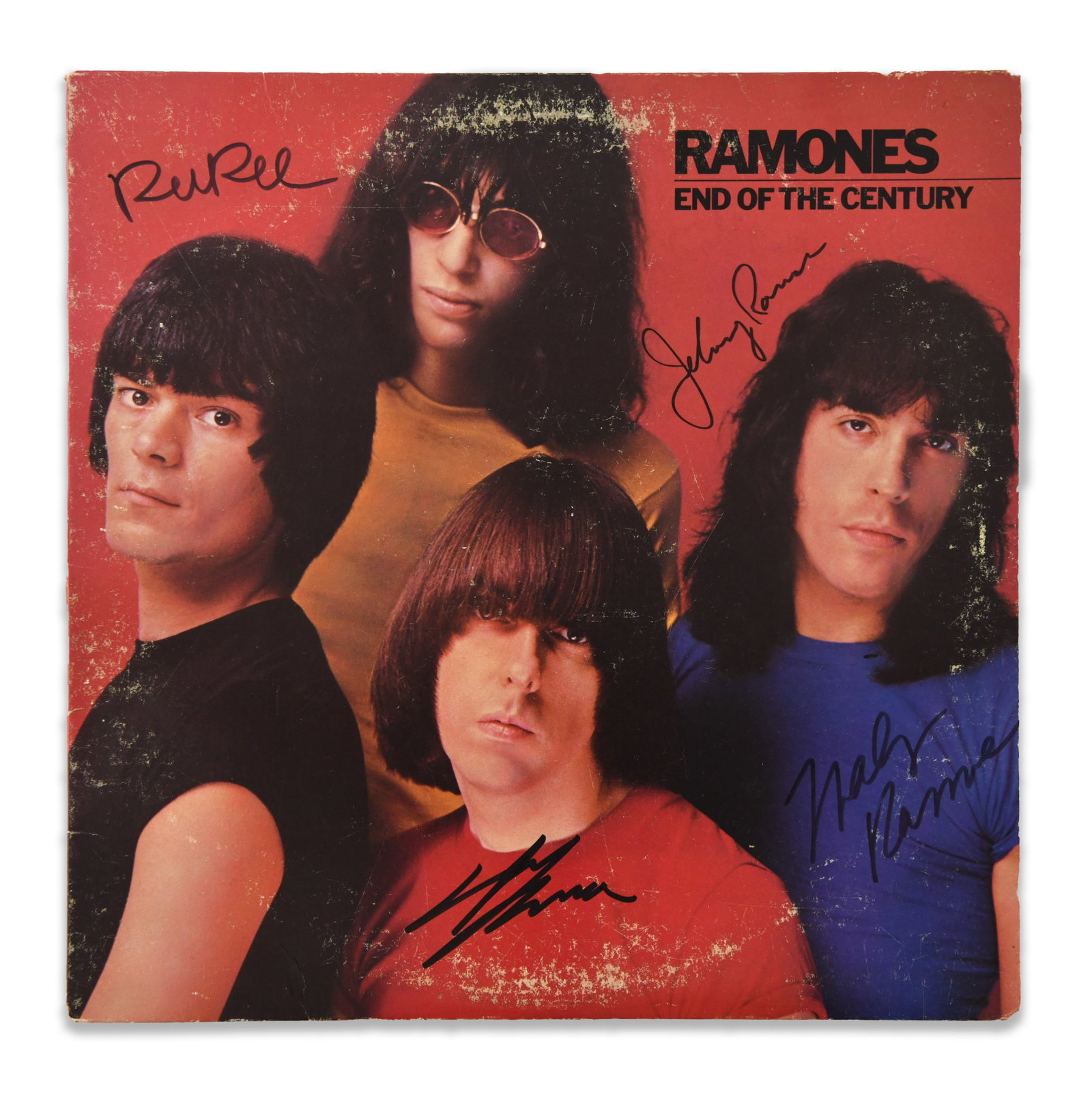 RAMONES - SIGNED END OF THE CENTURY LP (1 of 5)