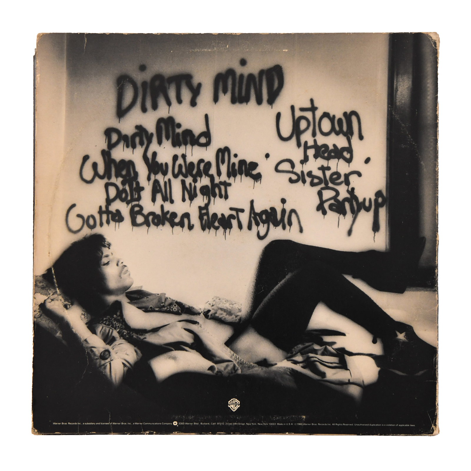 PRINCE - SIGNED DIRTY MIND LP - 2