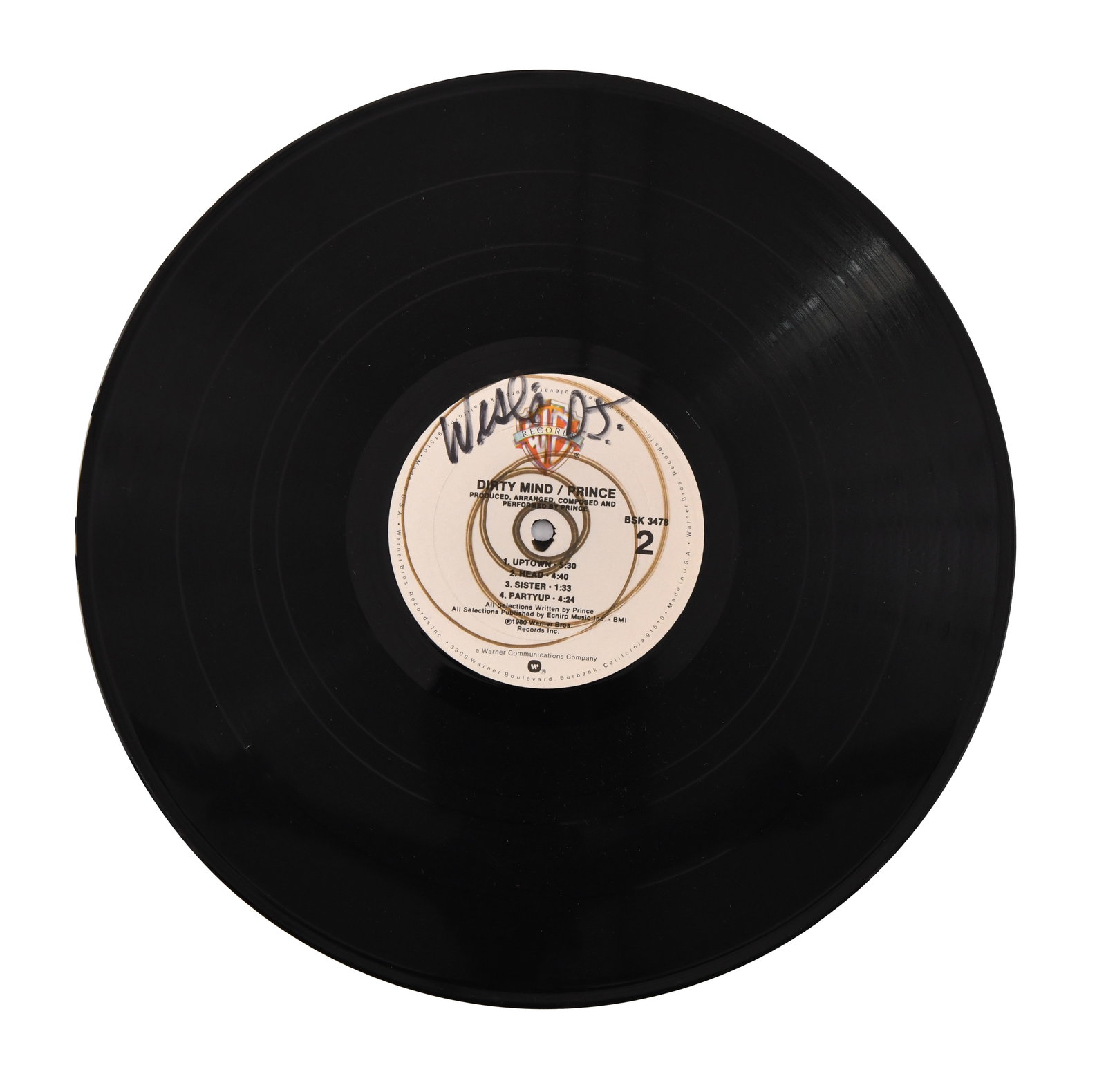 PRINCE - SIGNED DIRTY MIND LP - 5