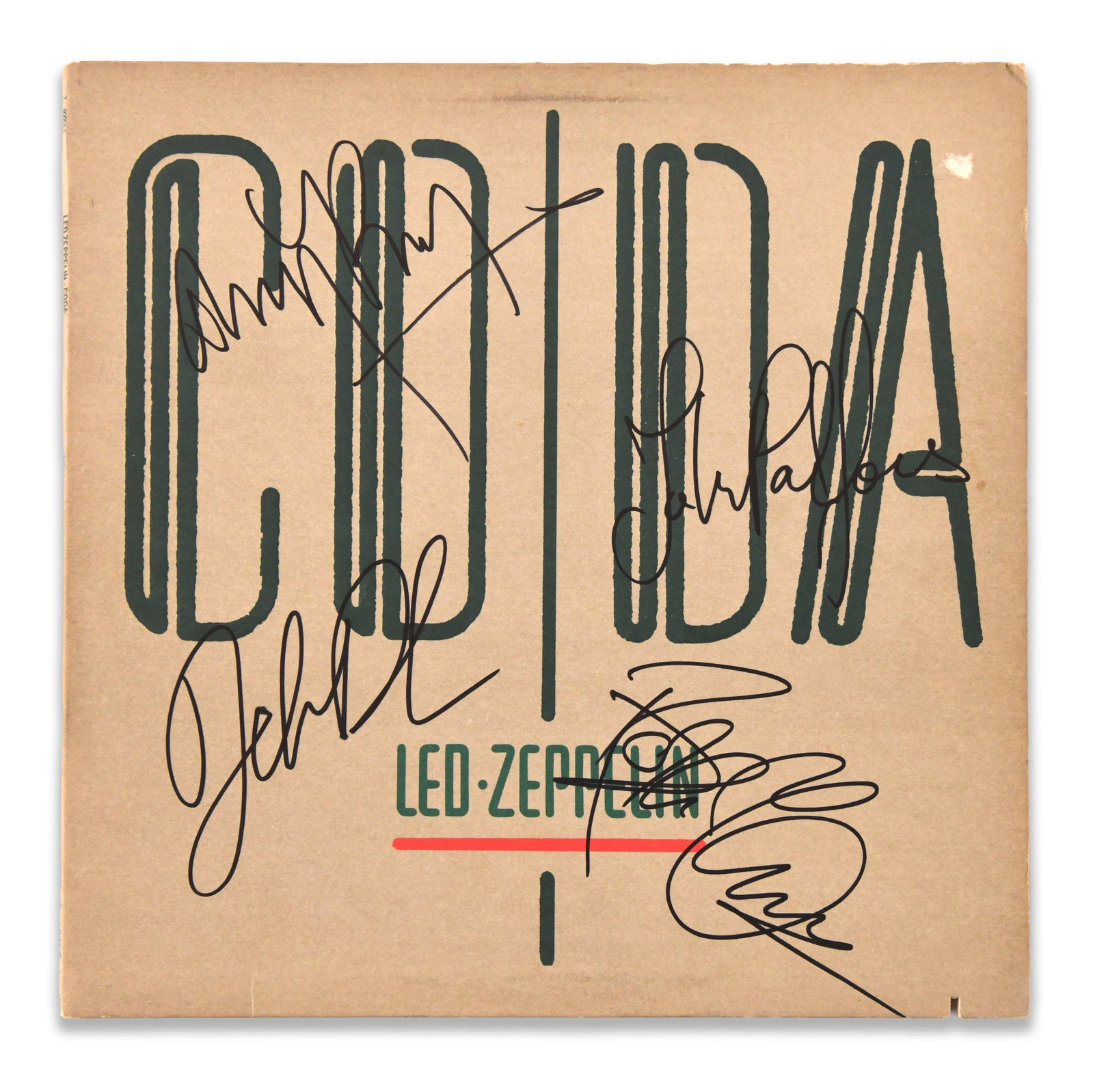 LED ZEPPELIN - SIGNED CODA LP (1 of 7)