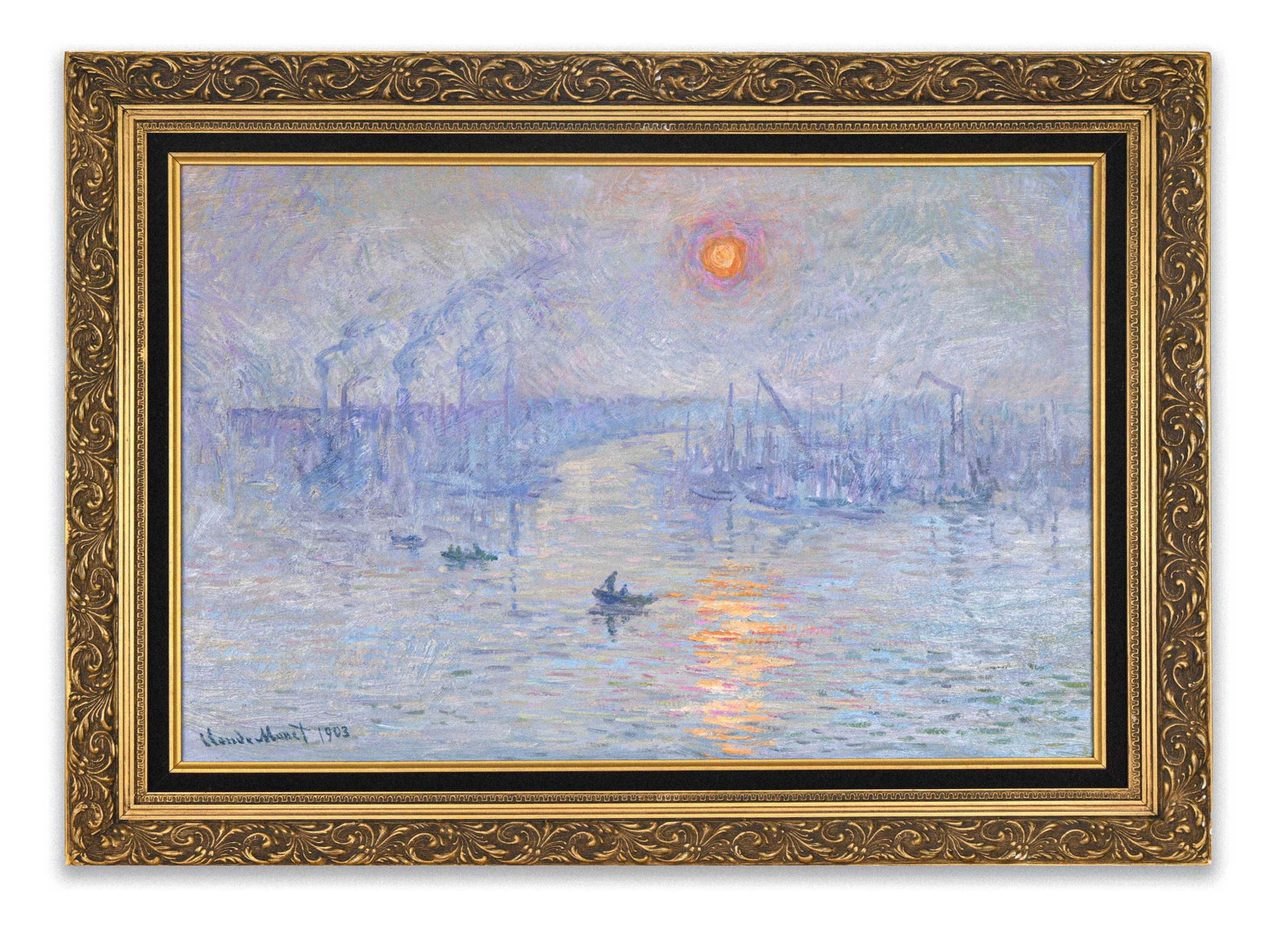 CLAUDE MONET (1840-1926),OIL ON CANVAS: CLAUDE MONET (1840-1926),OIL ON CANVAS Dimensions: Image size: 50.7 × 76.4 cm. All measured values are approximate. Outer frame size:66.9 × 92.4 cm. All measured values are approximate. Provenance a
