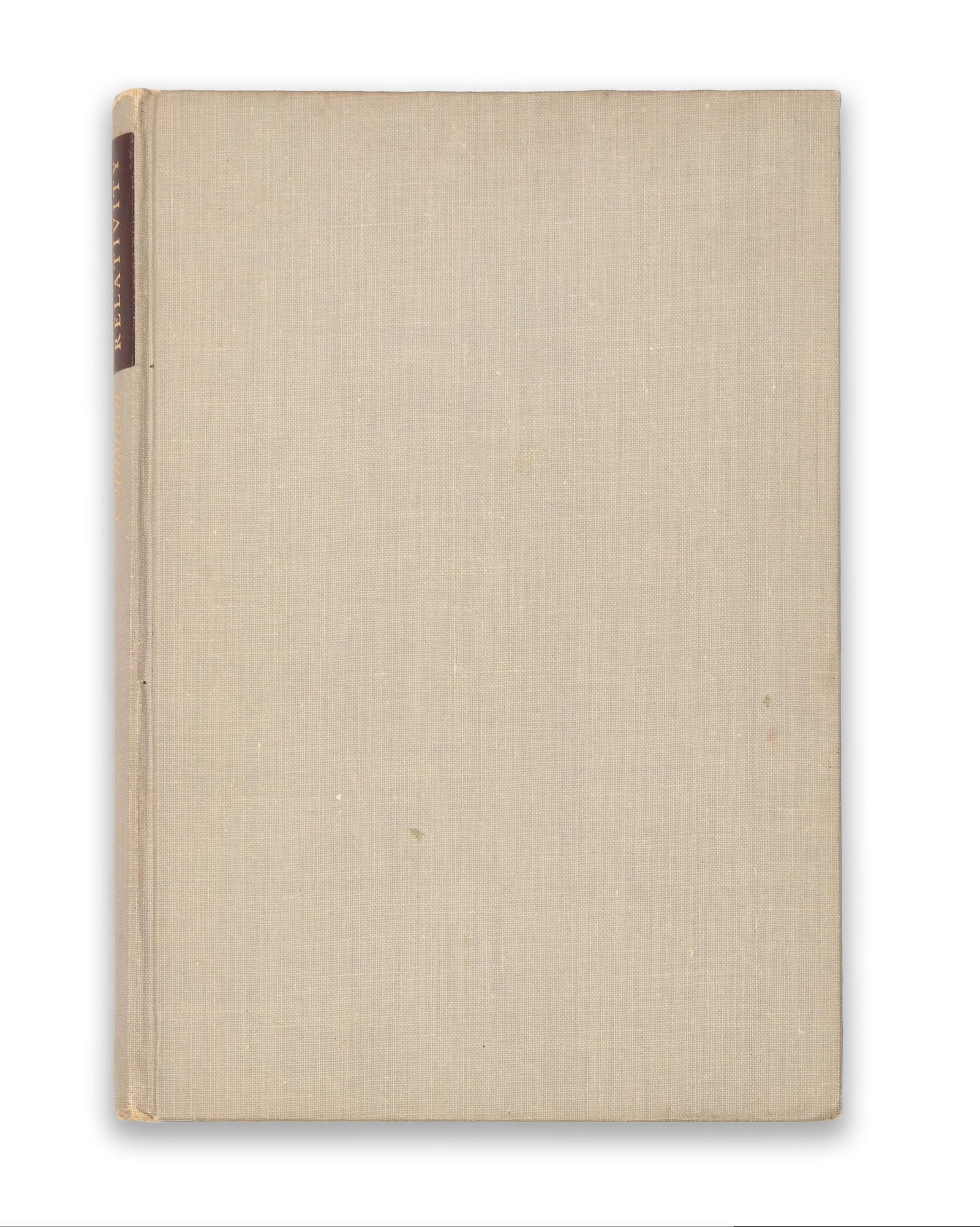 ALBERT EINSTEIN (1879-1955), SIGNED BOOK WITH FORMULA, THE MEANING OF RELATIVITY, THIRD EDITION, (1 of 4)