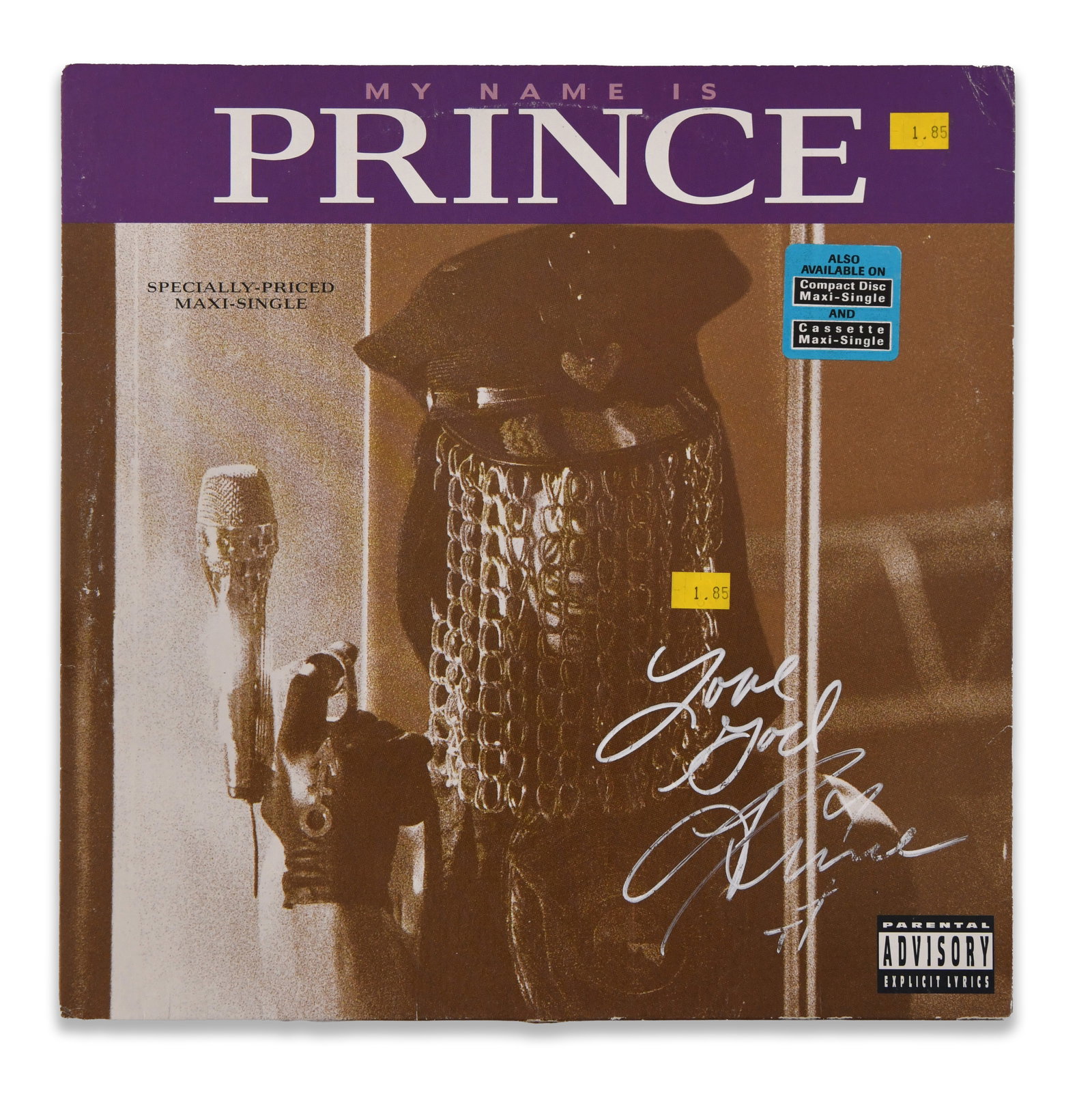 PRINCE - SIGNED MY NAME IS PRINCE LP: PRINCE - SIGNED MY NAME IS PRINCE LP Provenance and Authenticity: The lot is documented by the complete photographic record supplied for catalogue review, including views of the signed sleeve,