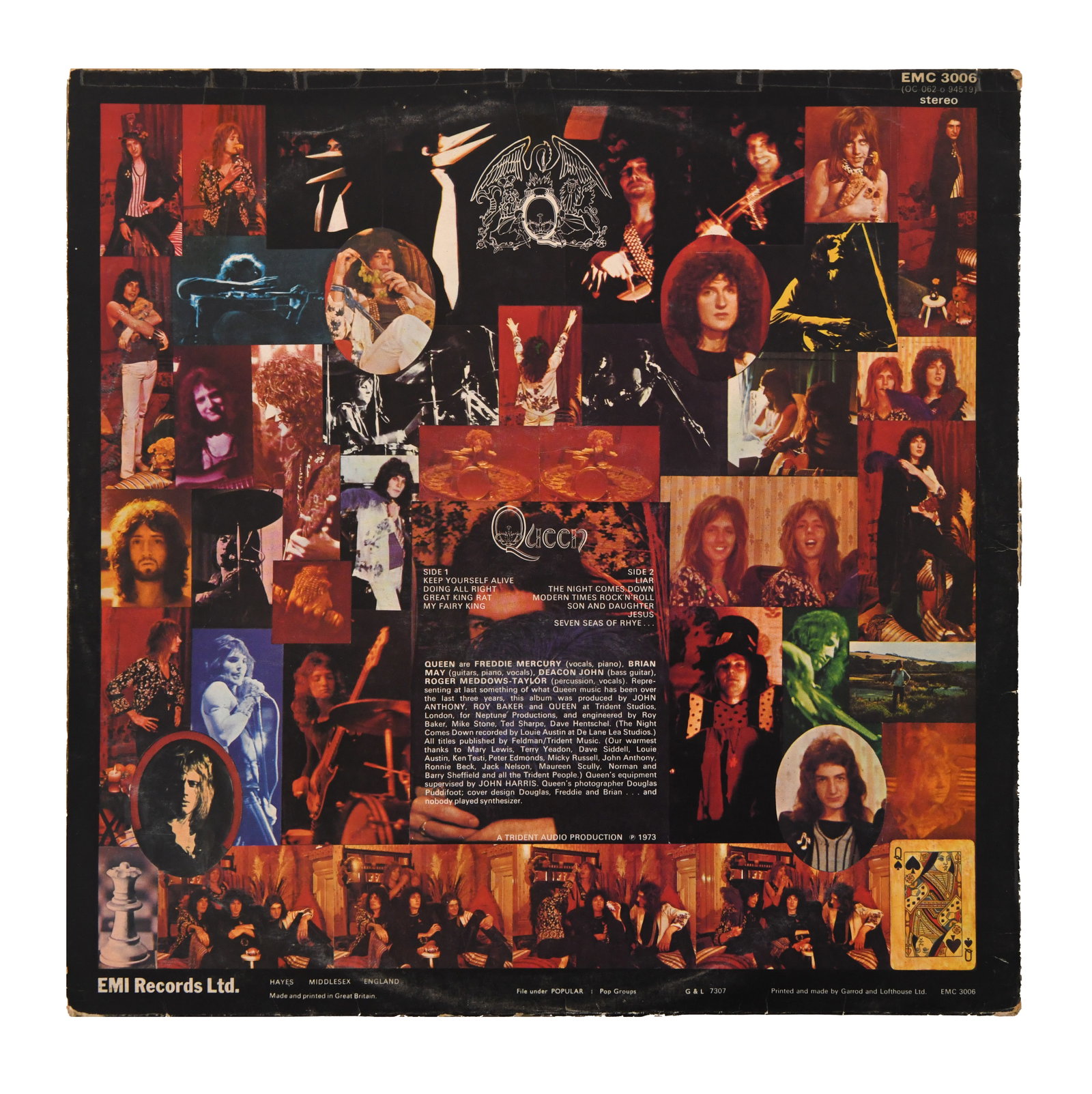 QUEEN - SIGNED LIVE KILLERS LP - 2