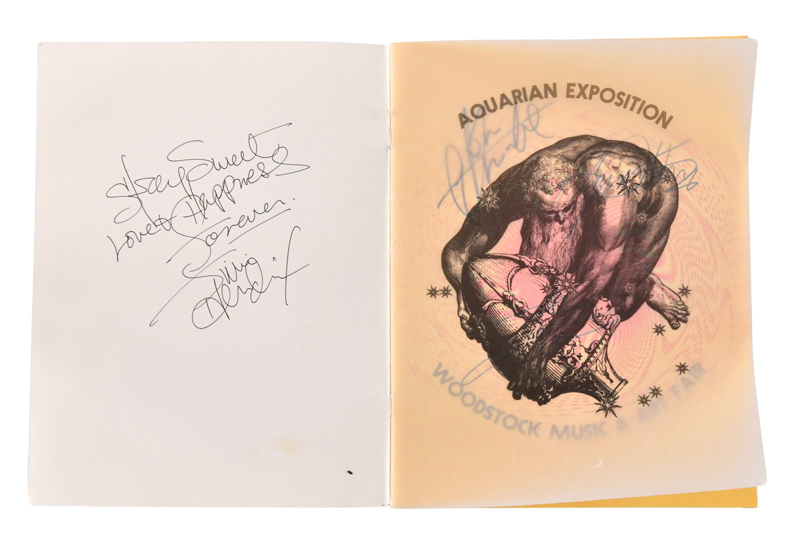 JIMI HENDRIX AND THE WHO - SIGNED WOODSTOCK MUSIC AND ART FAIR PROGRAM - 3