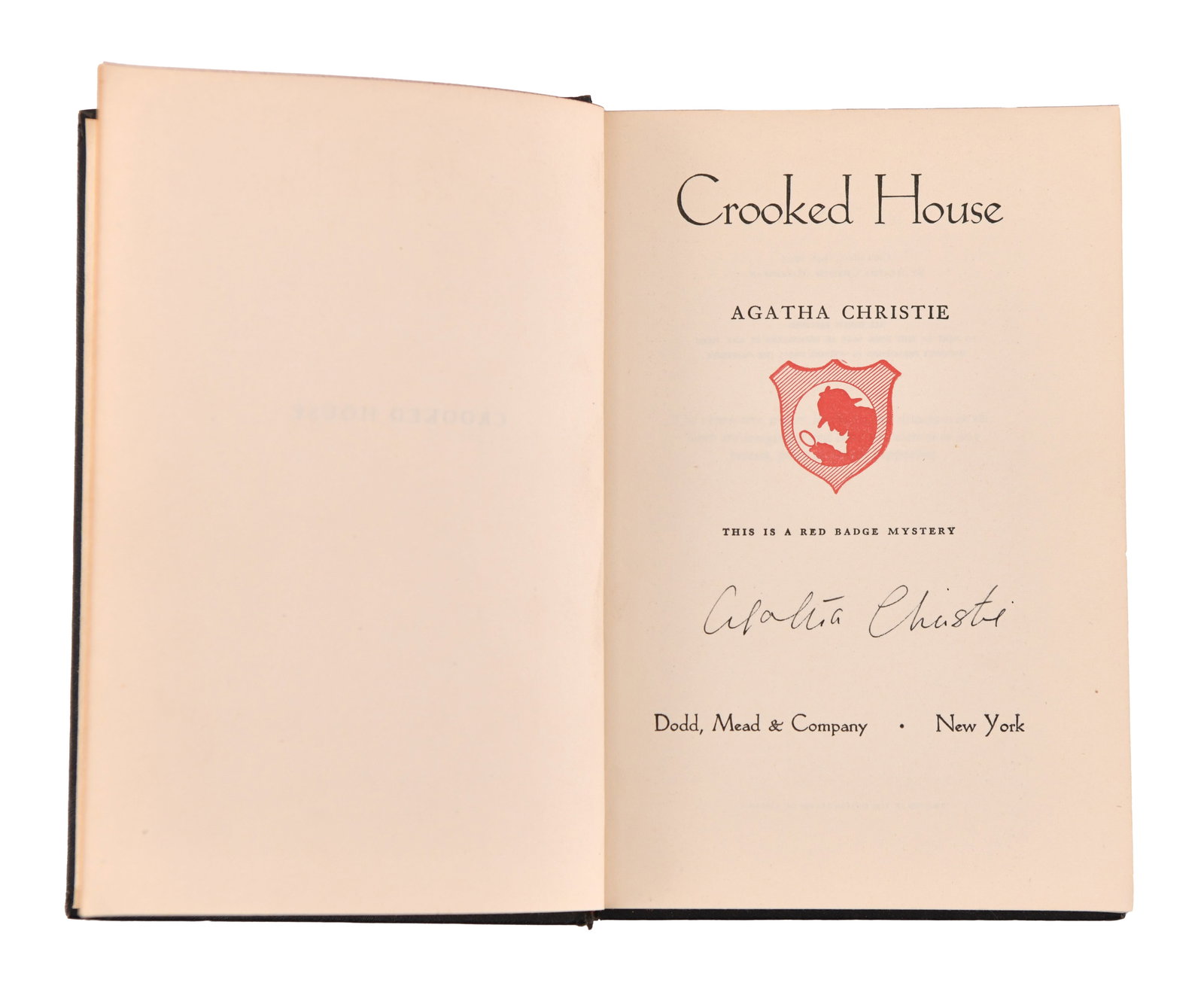 AGATHA CHRISTIE - SIGNED CROOKED HOUSE - 4