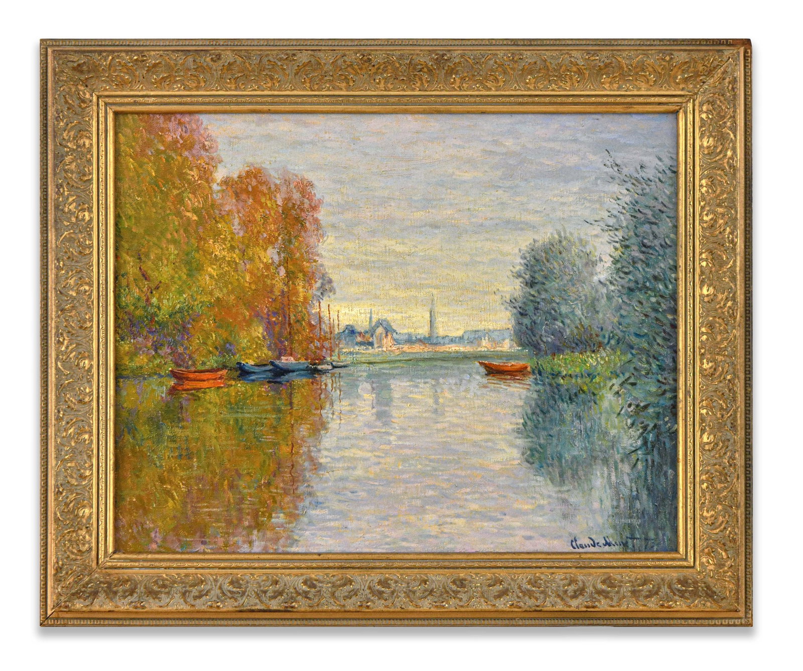 CLAUDE MONET (1840-1926), OIL ON CANVAS: CLAUDE MONET (1840-1926), OIL ON CANVAS Dimensions: Image size: 46.4 x 58.5 cm. All measured values are approximate. Outer frame size: 59.5 x 71.5 cm. All measured values are approximate. Provenance a