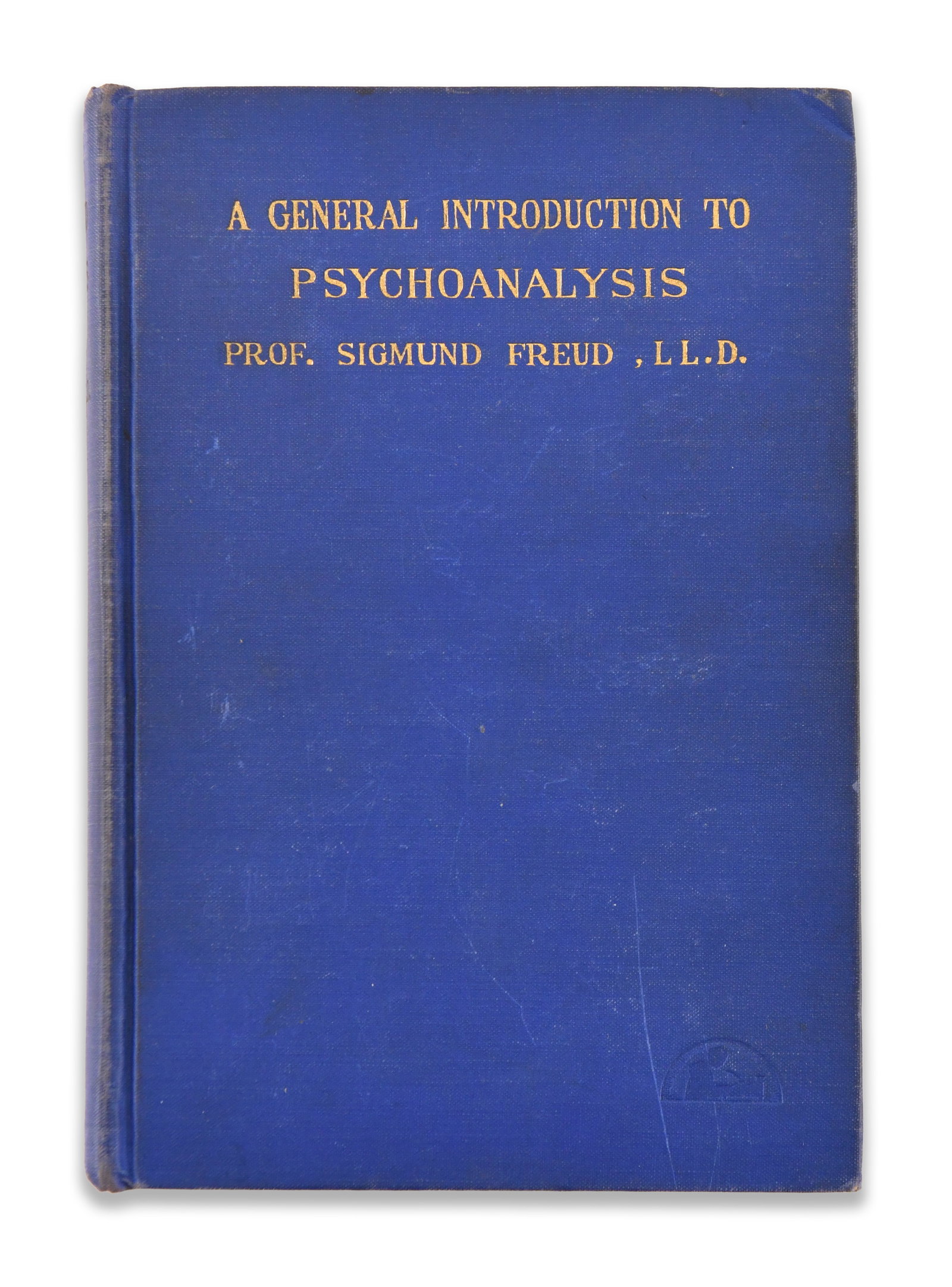 SIGMUND FREUD - SIGNED A GENERAL INTRODUCTION TO PSYCHOANALYSIS: SIGMUND FREUD - SIGNED A GENERAL INTRODUCTION TO PSYCHOANALYSIS Provenance and Authenticity: The lot is documented by the photographic record supplied for catalogue review, including views of the