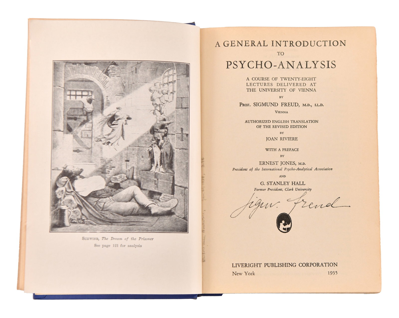 SIGMUND FREUD - SIGNED A GENERAL INTRODUCTION TO PSYCHOANALYSIS - 4
