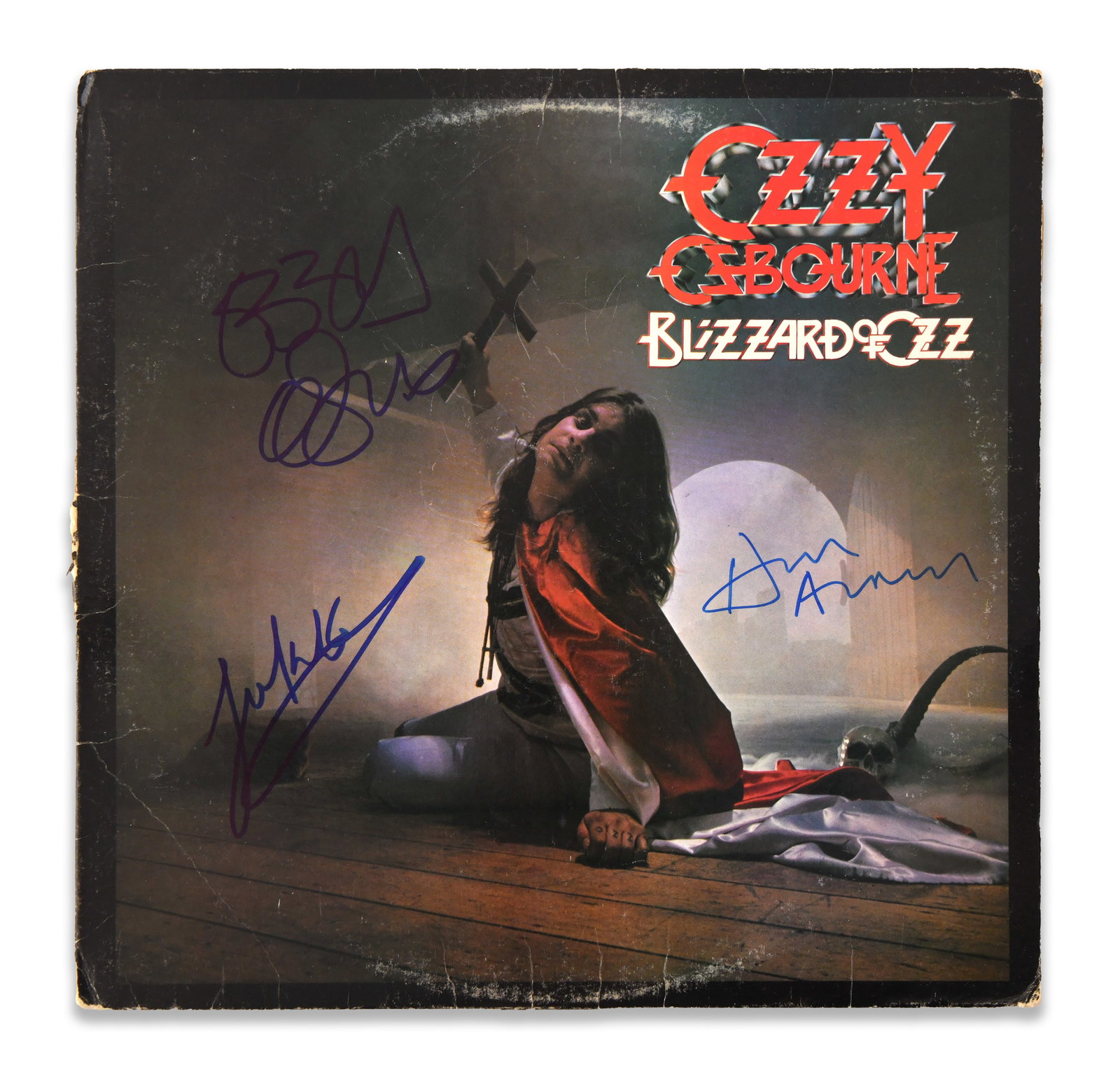 OZZY OSBOURNE - SIGNED BLIZZARD OF OZZ LP: OZZY OSBOURNE - SIGNED BLIZZARD OF OZZ LP Provenance and Authenticity: The lot is documented by the complete photographic record supplied for catalogue review, including views of the signed sleeve,