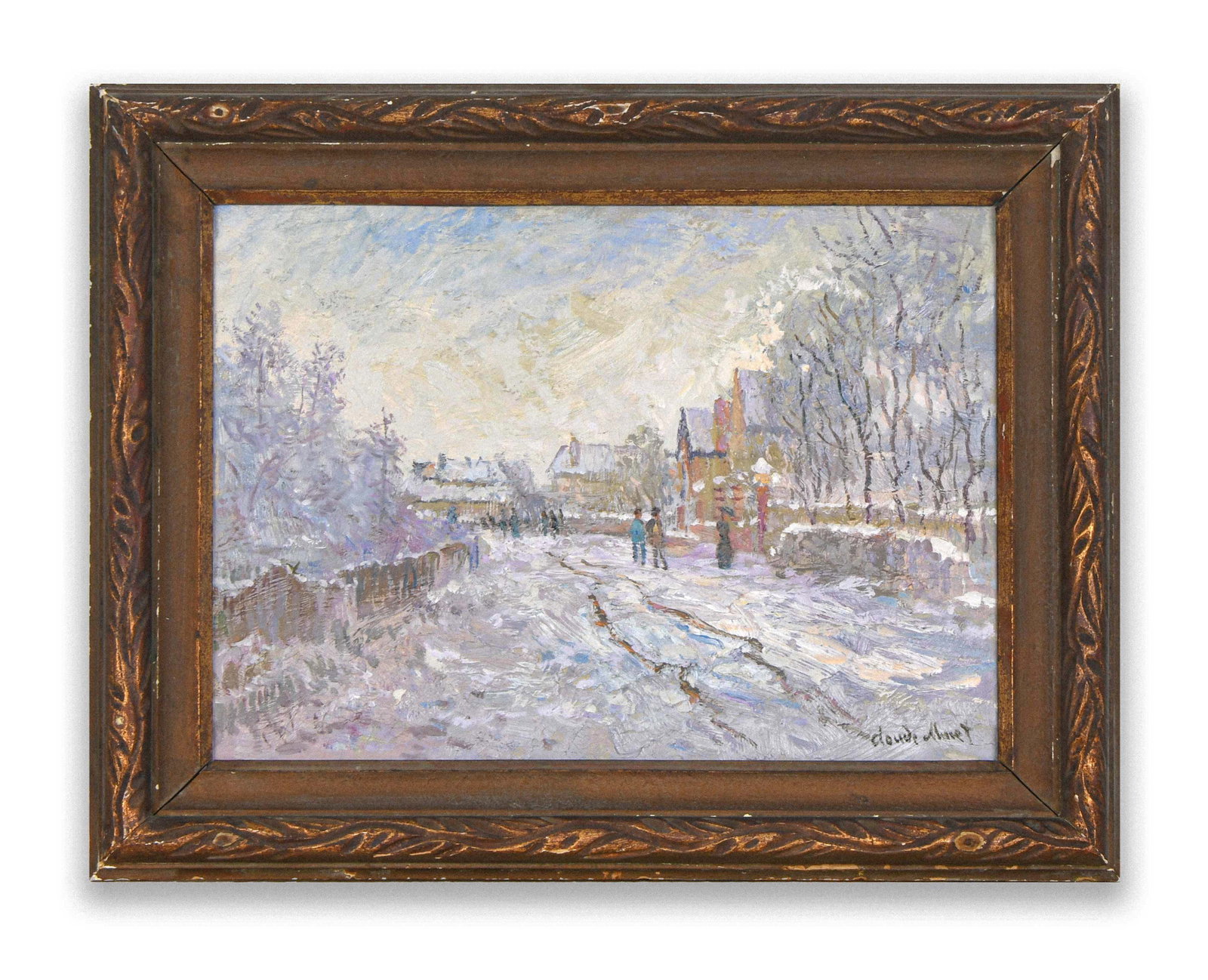CLAUDE MONET (1840-1926),OIL ON CANVAS: CLAUDE MONET (1840-1926),OIL ON CANVAS Dimensions: Image size: 45.5 × 33.4 cm. All measured values are approximate. Outer frame size: 58.5×46 cm. All measured values are approximate. Provenance and