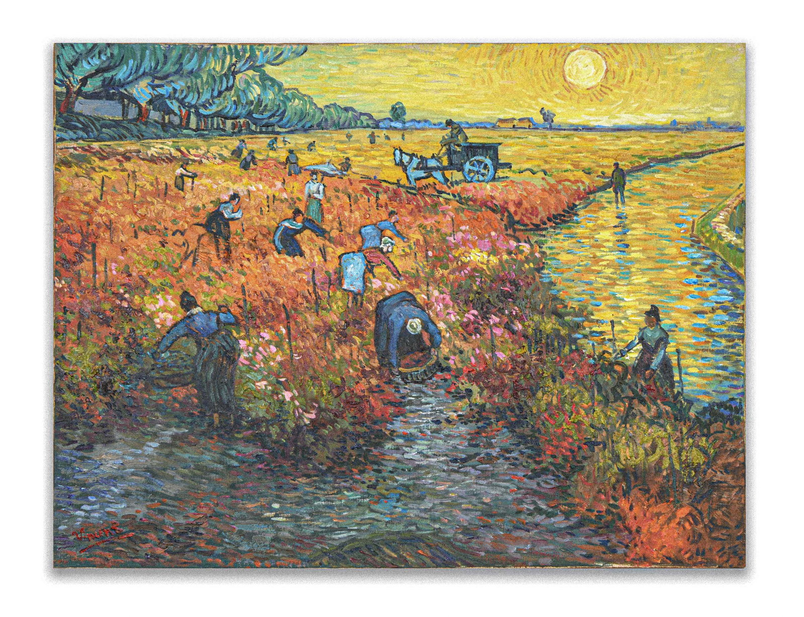 VINCENT VAN GOGH (1853-1890),OIL ON CANVAS: VINCENT VAN GOGH (1853-1890),OIL ON CANVAS Dimensions: Image size: 58.4 × 74.8 cm. All measured values are approximate. Outer frame size Not examined. Provenance and Authenticity: This oil painting