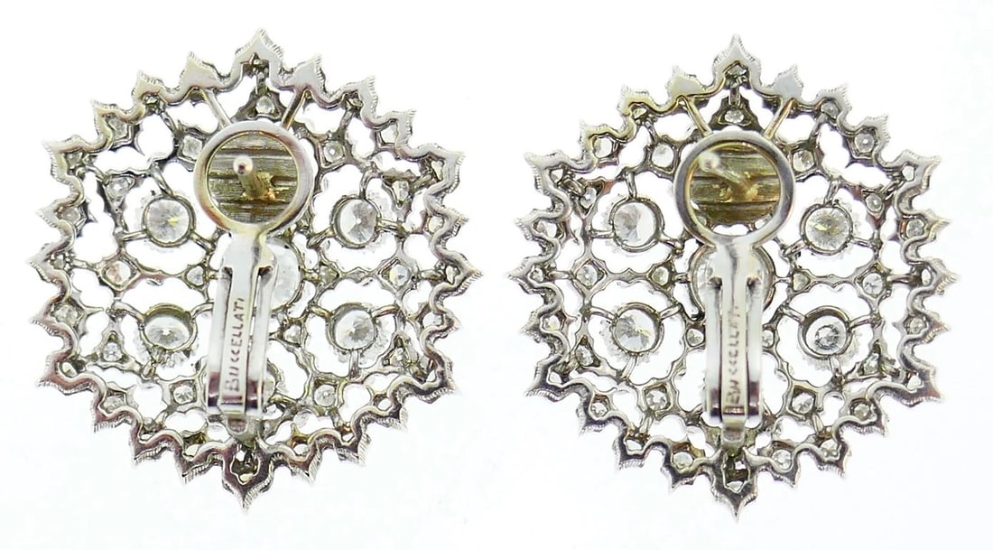 DIAMOND FLORAL EARRINGS - 2