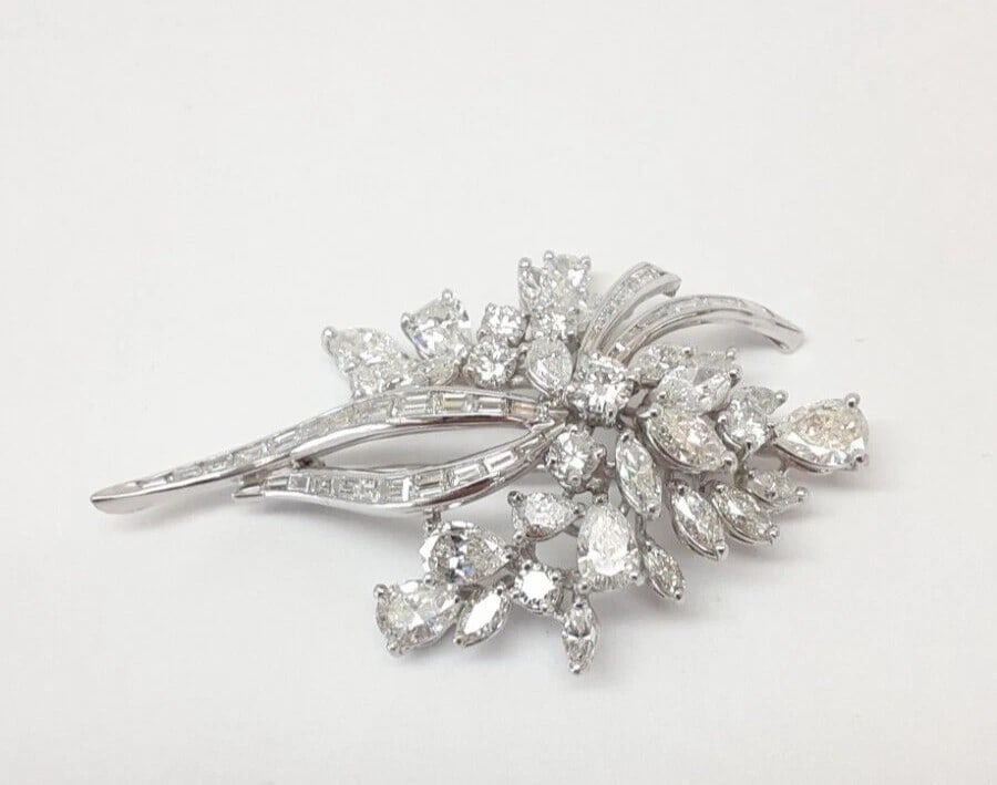 DIAMOND SPRAY BROOCH - 2