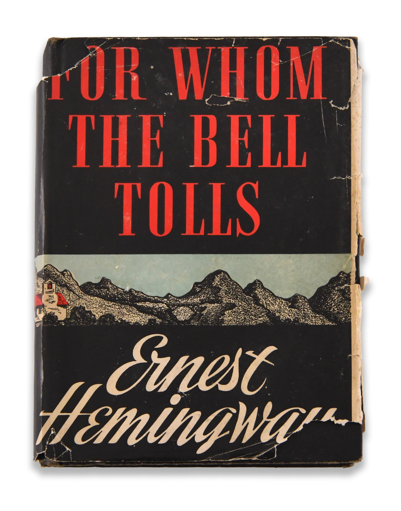 ERNEST HEMINGWAY - SIGNED FOR WHOM THE BELL TOLLS: ERNEST HEMINGWAY - SIGNED FOR WHOM THE BELL TOLLS Provenance and Authenticity: Ernest Hemingway - Signed For Whom the Bell Tolls is offered with attribution and authenticity notes based on the supplie