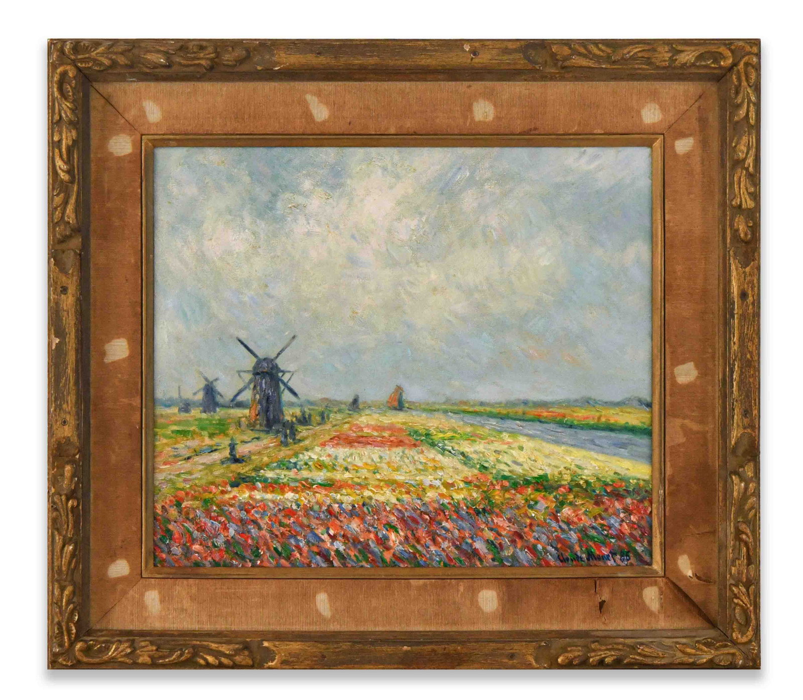 CLAUDE MONET (1840-1926),OIL ON CANVAS: CLAUDE MONET (1840-1926),OIL ON CANVAS Dimensions: Image size: 37.9 × 45.6 cm. All measured values are approximate. Outer frame size: 55.3 × 63 cm. All measured values are approximate. Provenance