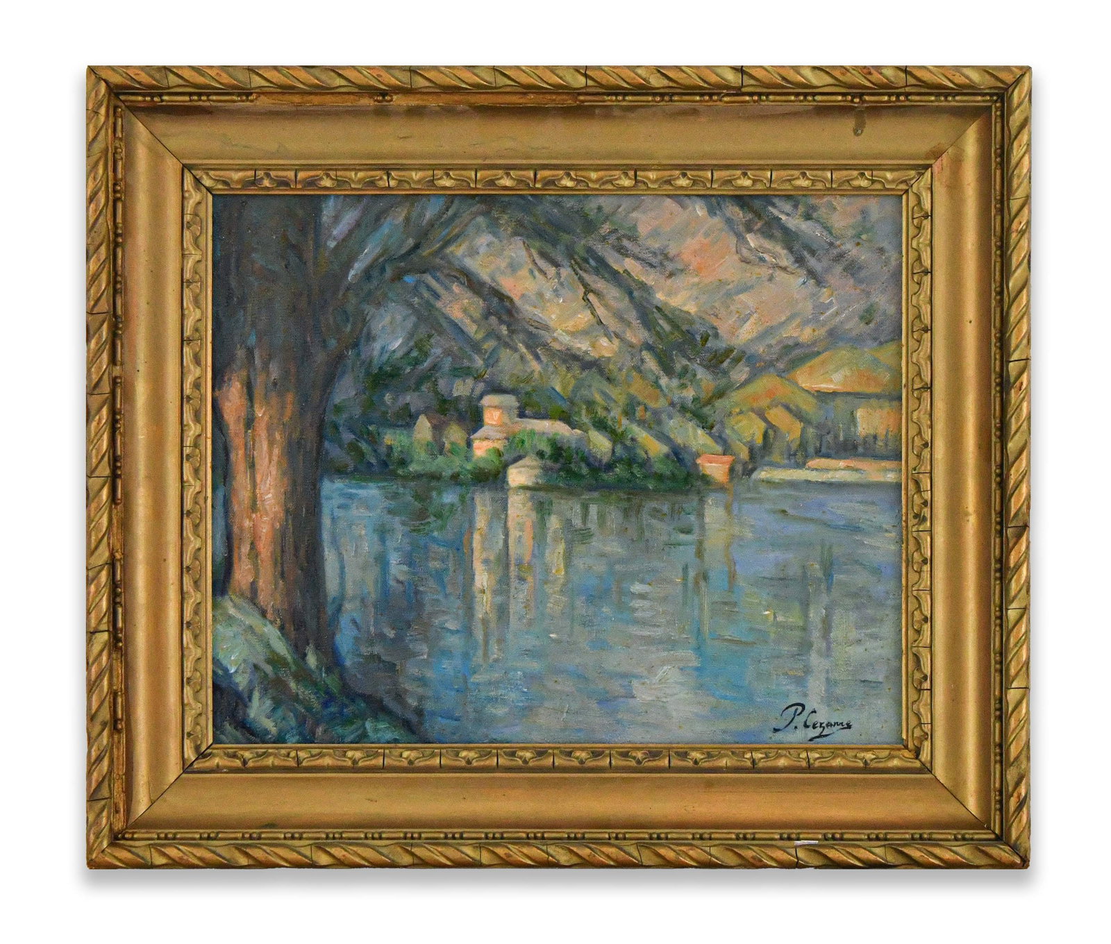 PAUL CéZANNE (1839-1906), OIL ON CANVAS: PAUL CéZANNE (1839-1906), OIL ON CANVAS Dimensions: Image size: 33.4 × 41.6 cm. All measured values are approximate. Outer frame size: 45.5 × 53.5 cm. All measured values are approximate. Provenanc