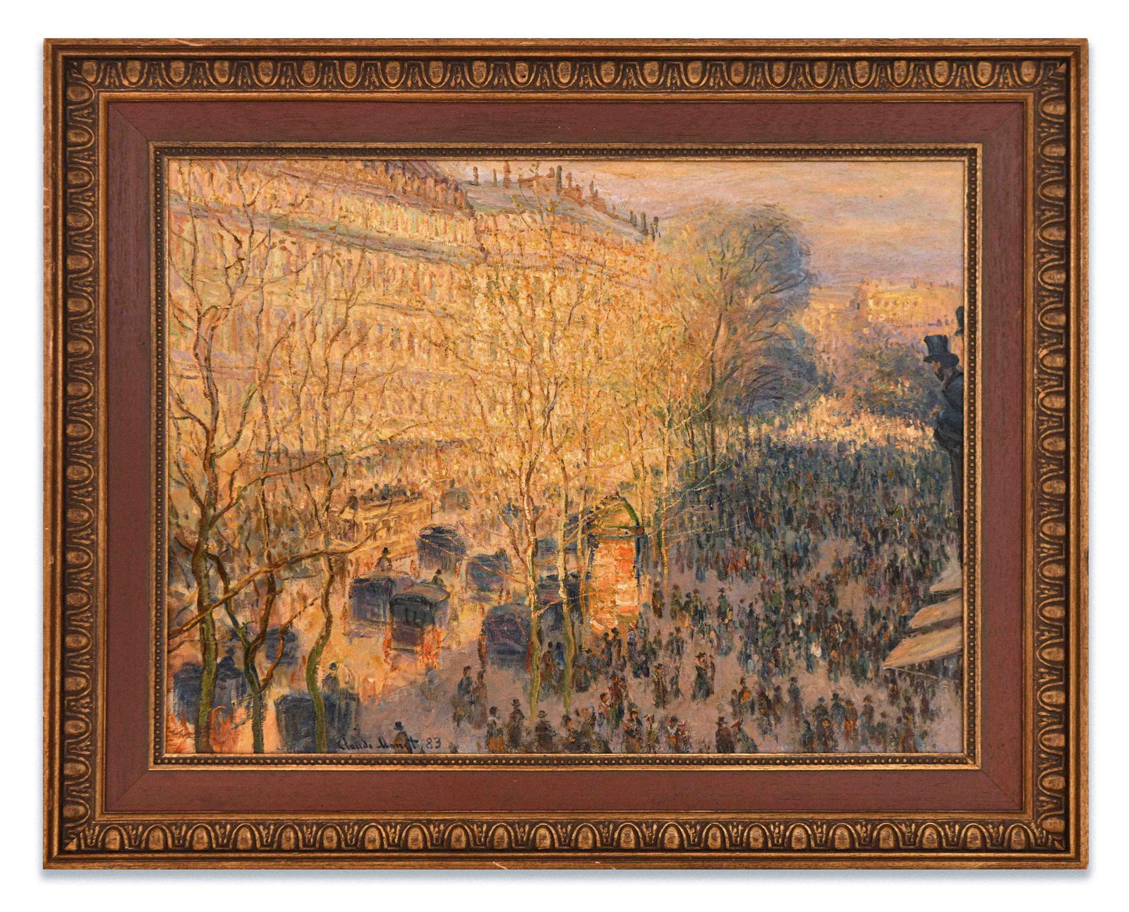 CLAUDE MONET (1840-1926), OIL ON CANVAS: CLAUDE MONET (1840-1926), OIL ON CANVAS Dimensions: Image size: 62.6 x 81.7 cm. All measured values are approximate. Outer frame size: 84.2 x 103.3 cm. All measured values are approximate. Provenance 