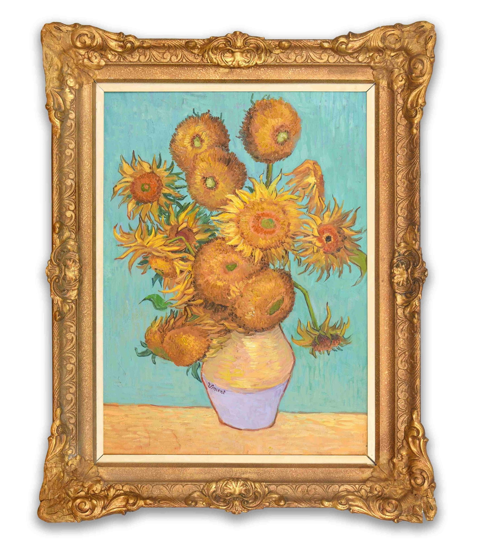 VINCENT VAN GOGH (1853-1890),OIL ON CANVAS: VINCENT VAN GOGH (1853-1890),OIL ON CANVAS Dimensions: Image size:49.6 × 70.2 cm. All measured values are approximate. Outer frame size:70.6 × 90.8 cm. All measured values are approximate.