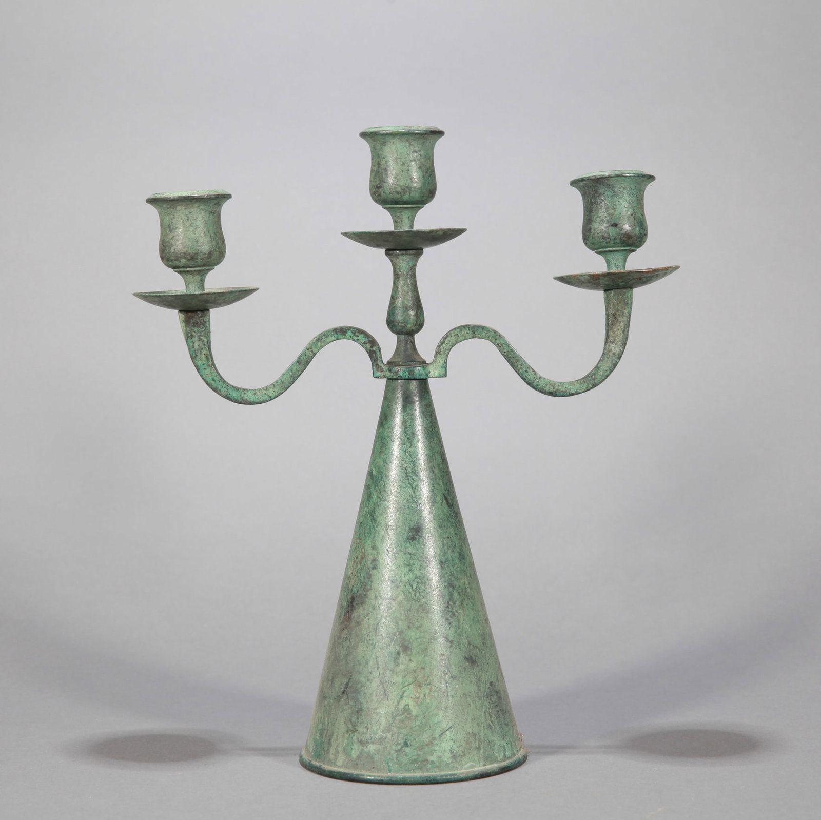 A CANDLESTICK: A CANDLESTICK Dimensions: Height: 26 cm (10.24 in.). All measurements are approximate.