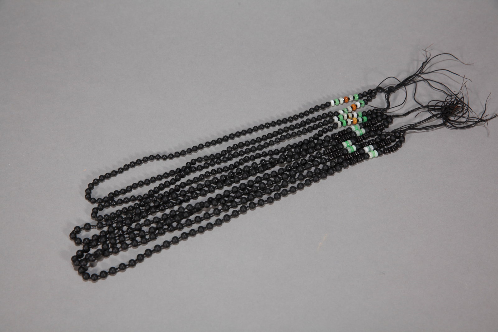 FIVE JADE NECKLACES (1 of 3)