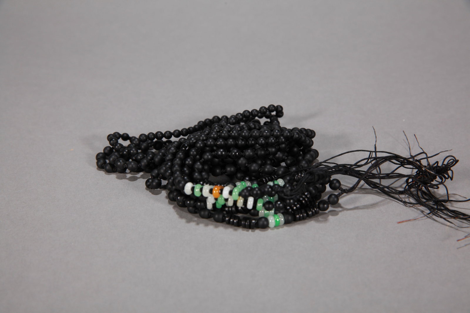 FIVE JADE NECKLACES - 2