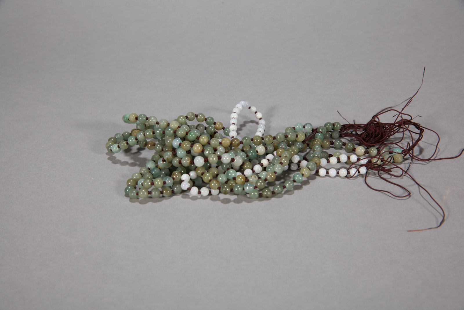 FIVE JADE NECKLACES - 2
