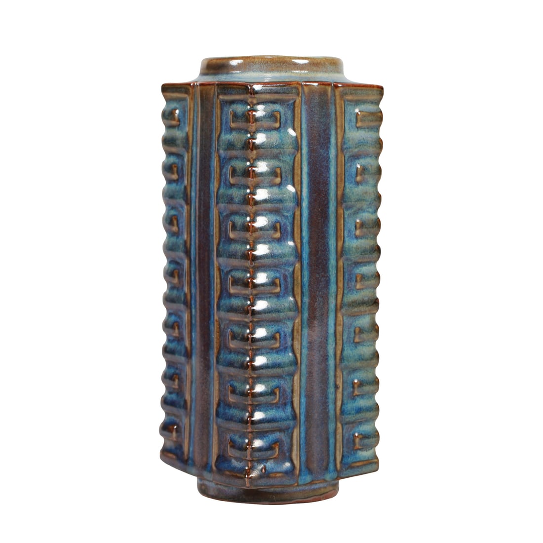 A JUN TYPE CONG-FORM VASE - 2