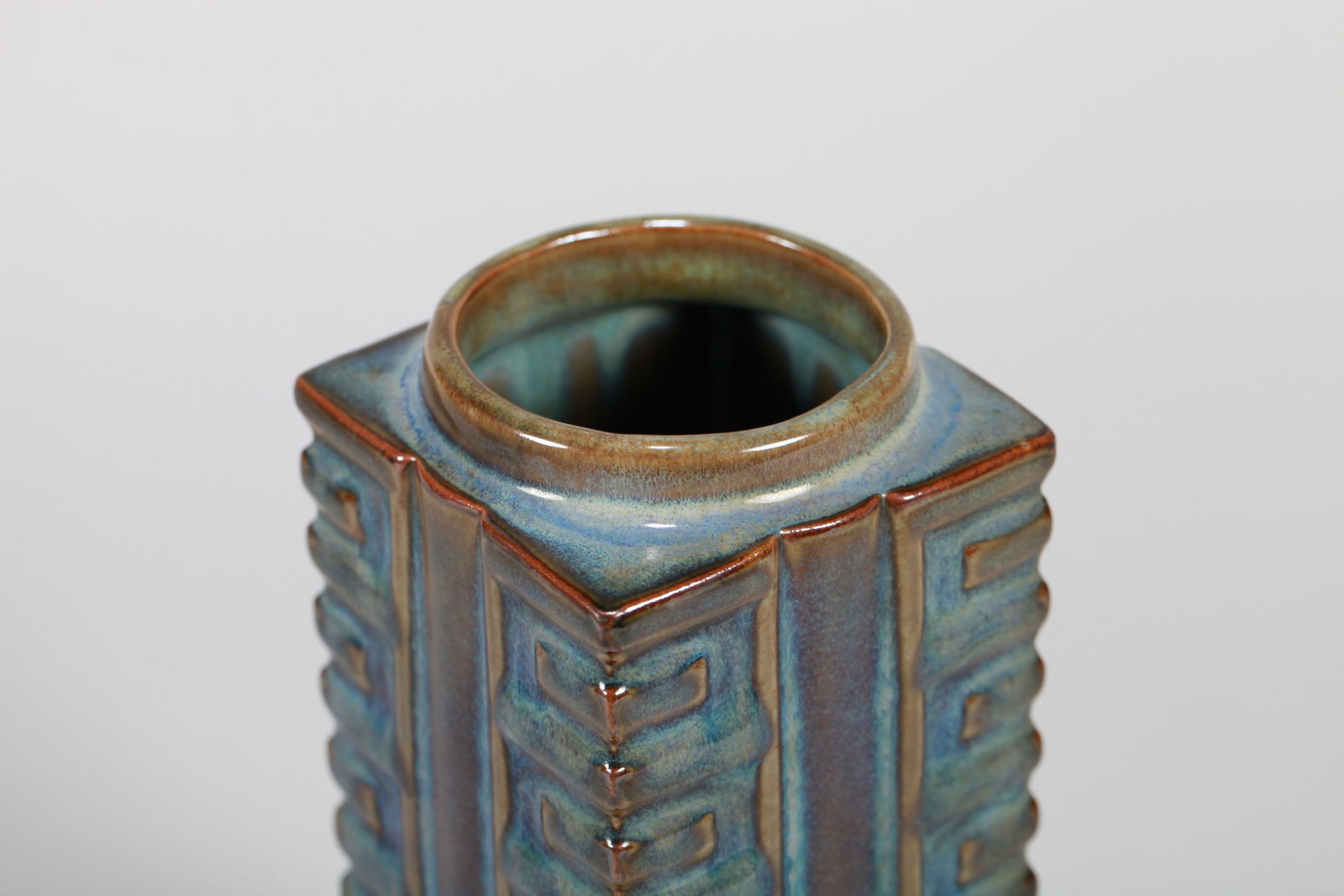 A JUN TYPE CONG-FORM VASE - 5