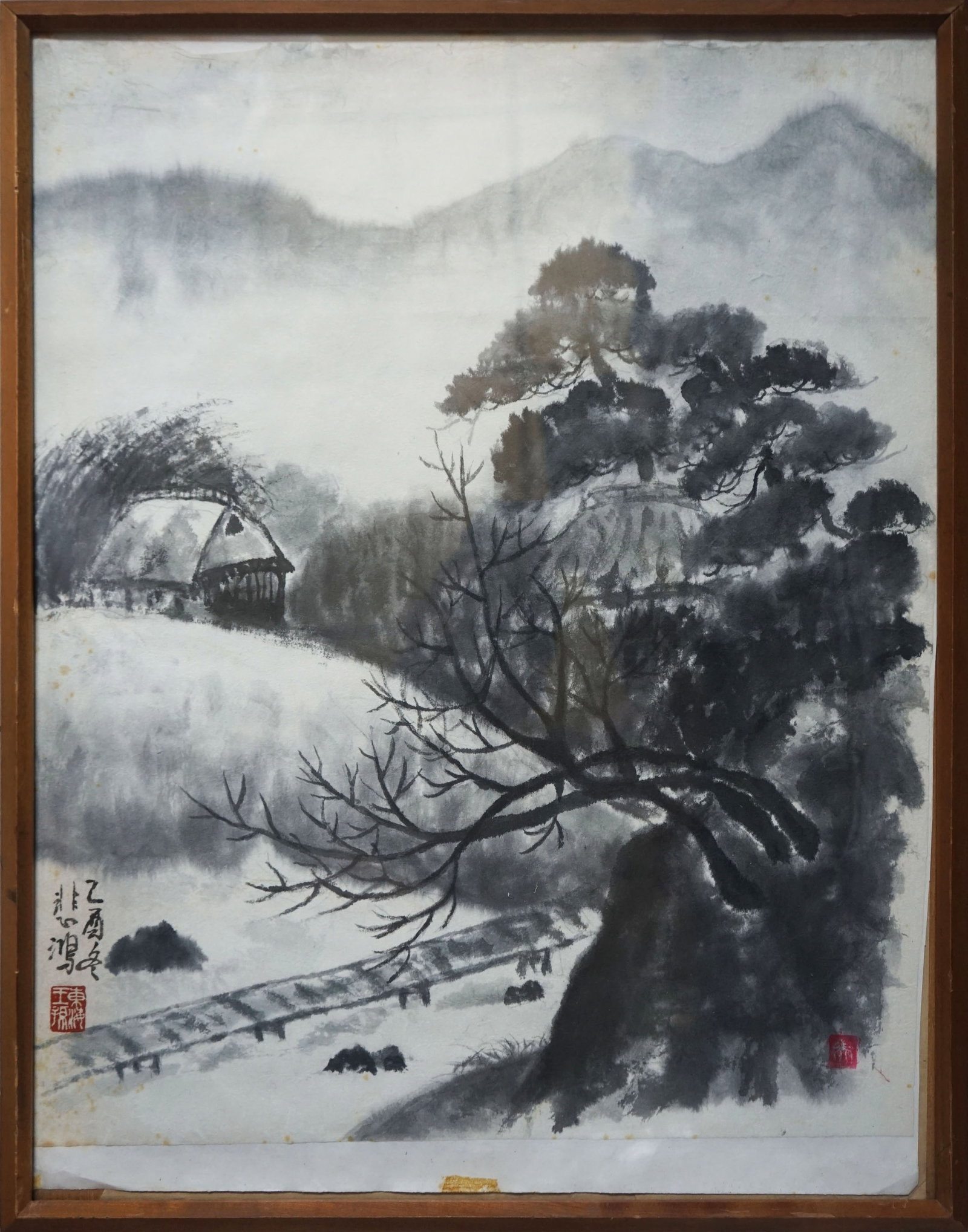 XU BEIHONG (1895-1953), ATTRIBUTED TO, LANDSCAPE: XU BEIHONG (1895-1953), ATTRIBUTED TO, LANDSCAPE Dimensions: Dimensions: Width: 50 cm (19.69 in.) x Height: 41 cm (16.14 in.). All measurements are approximate.