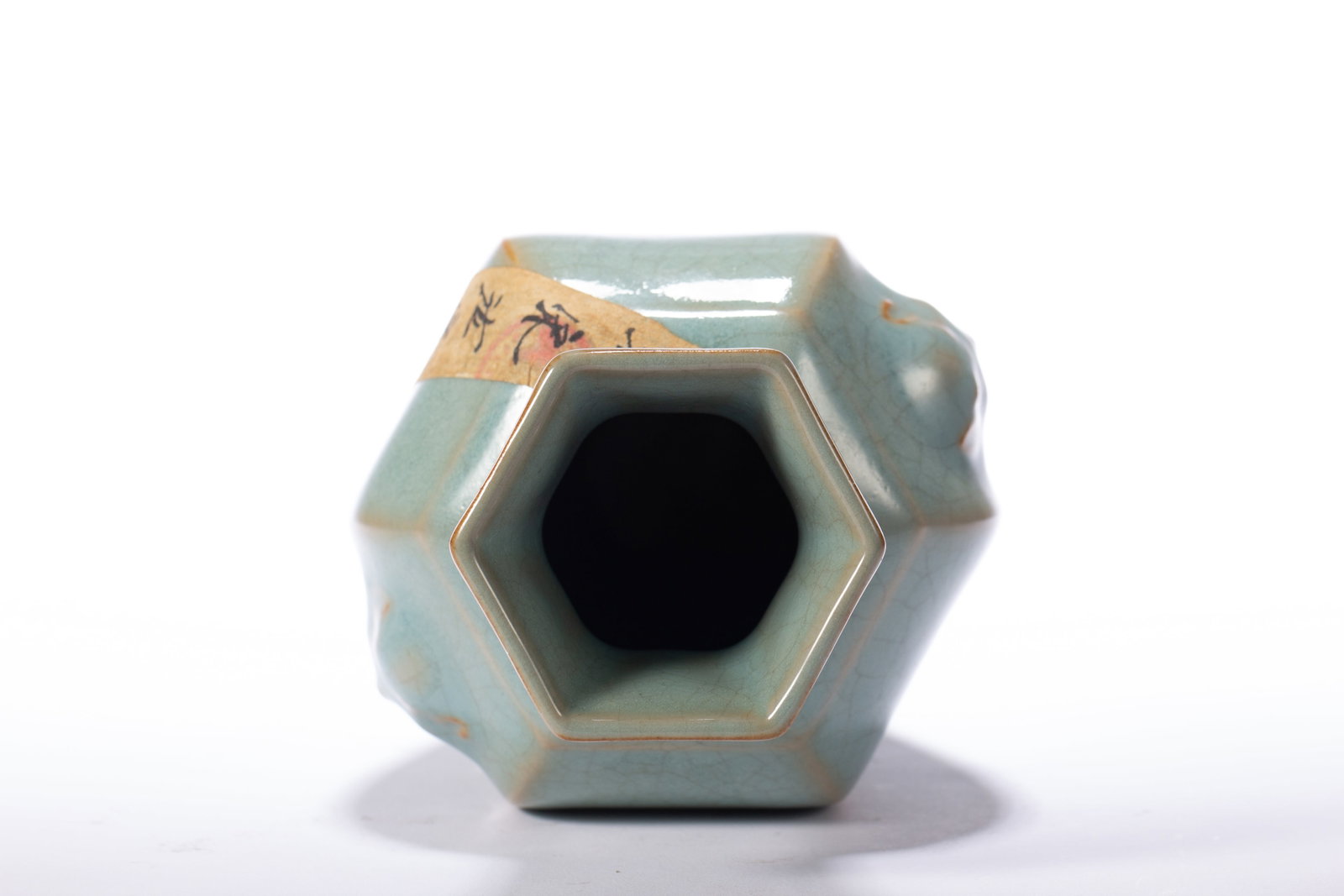 A RU TYPE HEXAGONAL VASE - 9
