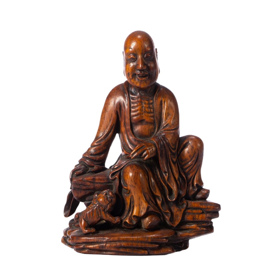 A HUANGHUALI 'FIGURES' ORNAMENT (1 of 10)