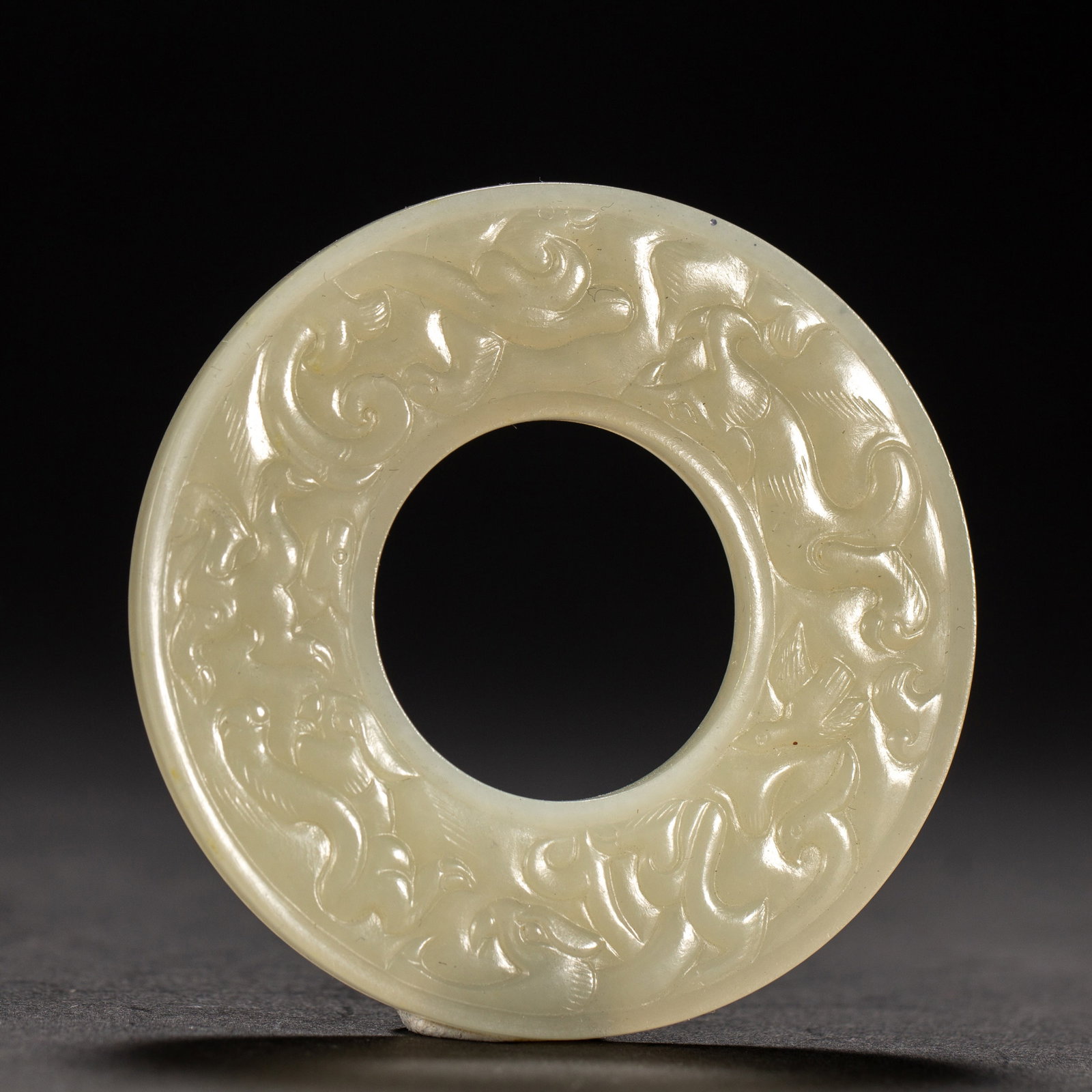 A HETIAN JADE BI DISC (1 of 6)