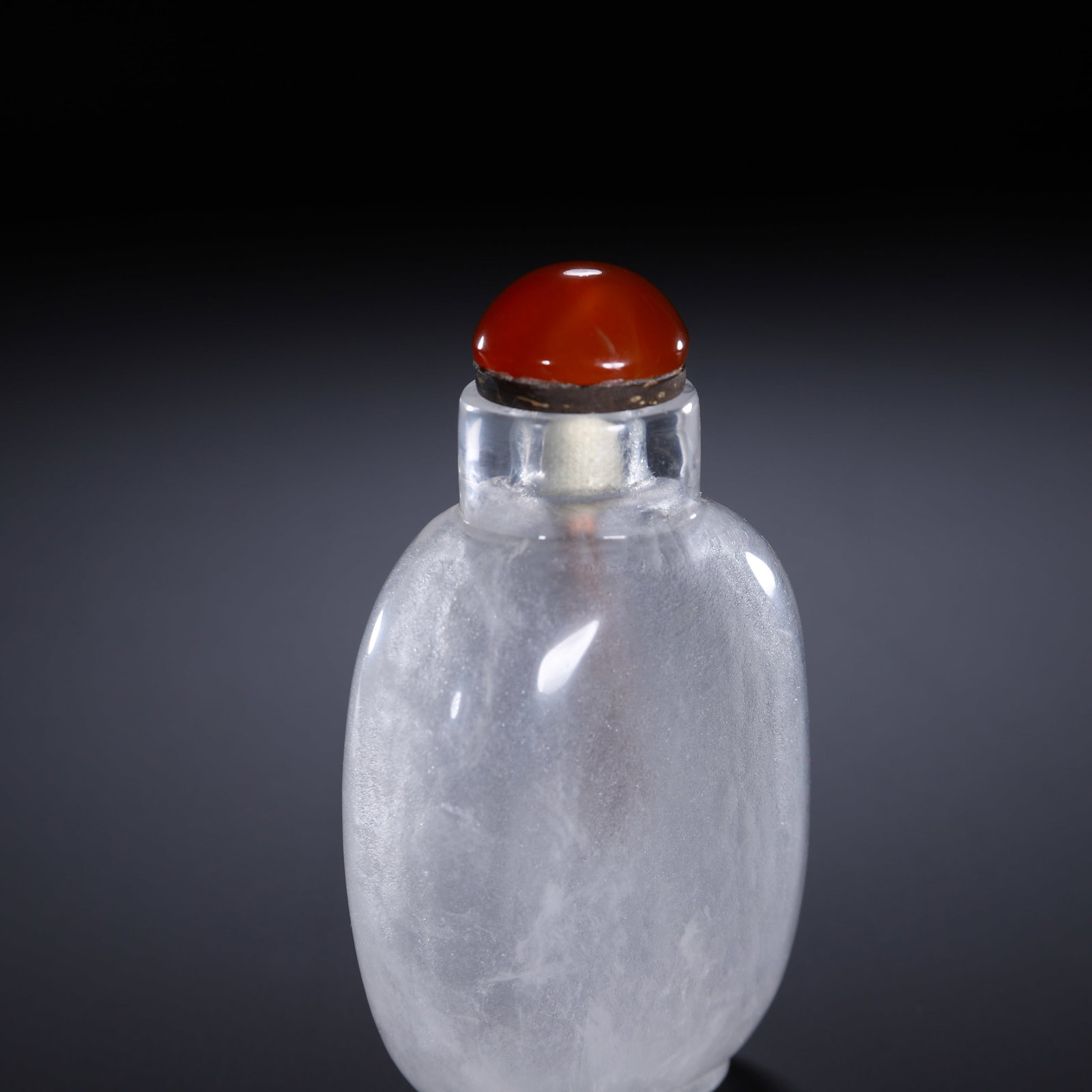 A CRYSTAL SNUFF BOTTLE - 5