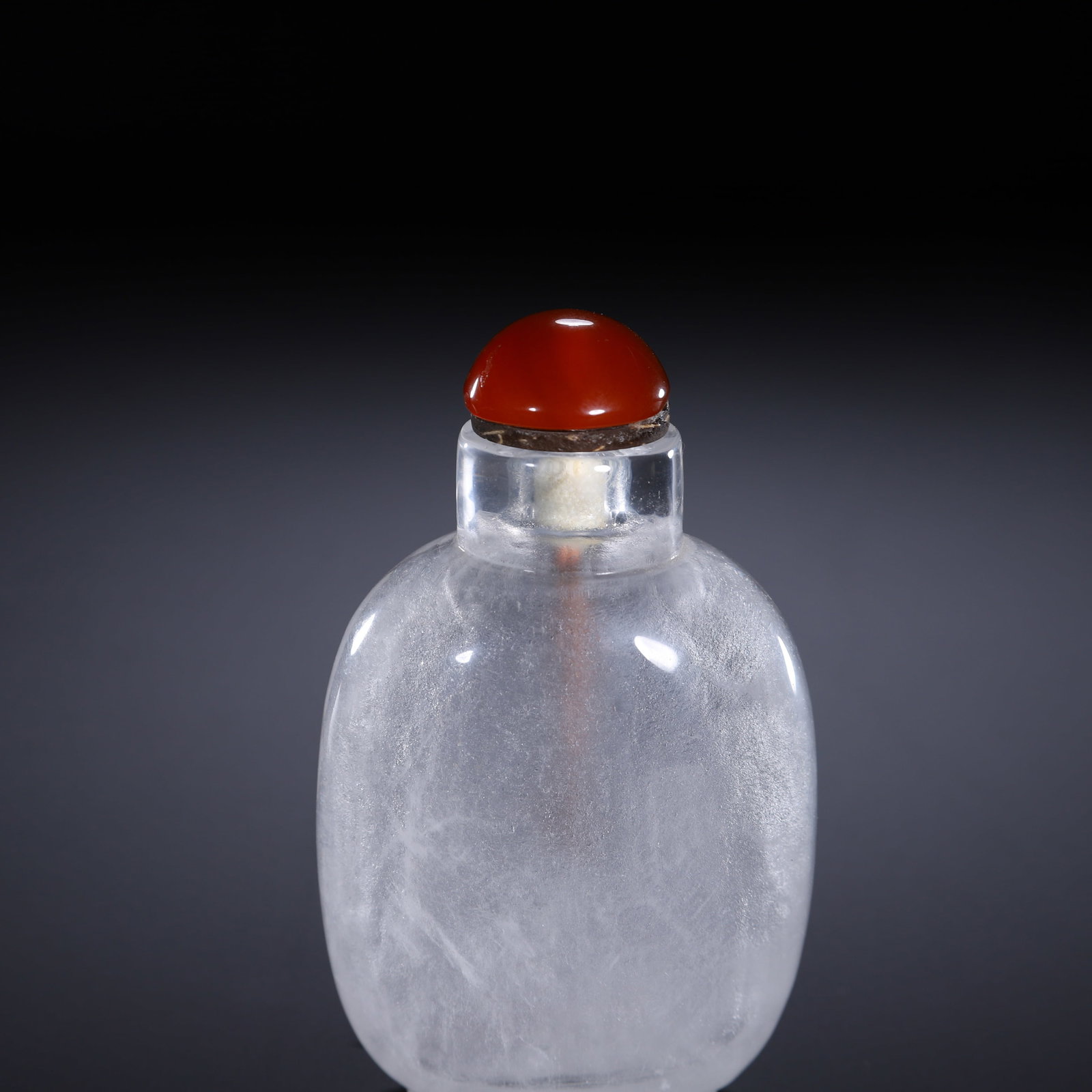 A CRYSTAL SNUFF BOTTLE - 7