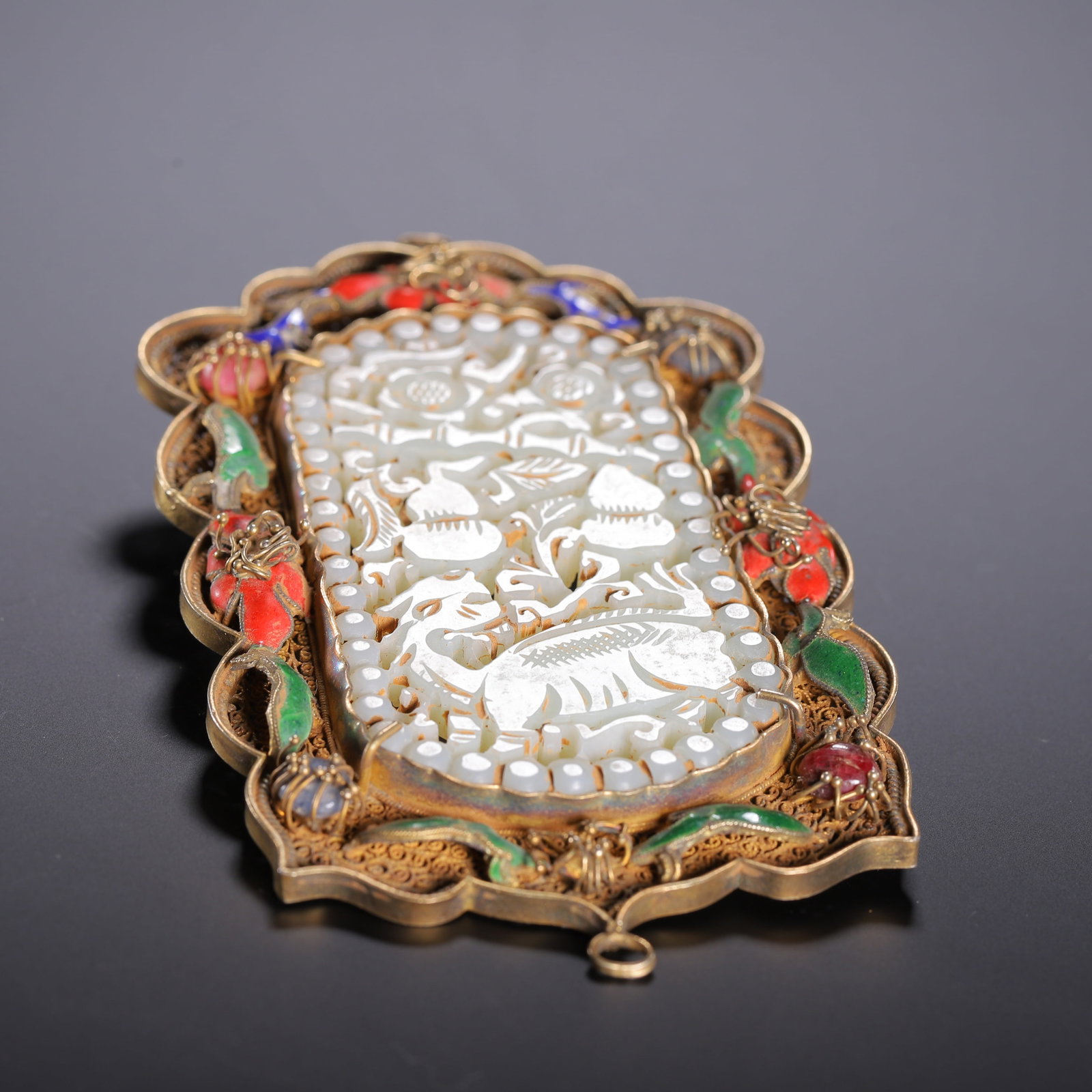 A JADE PLAQUE - 9