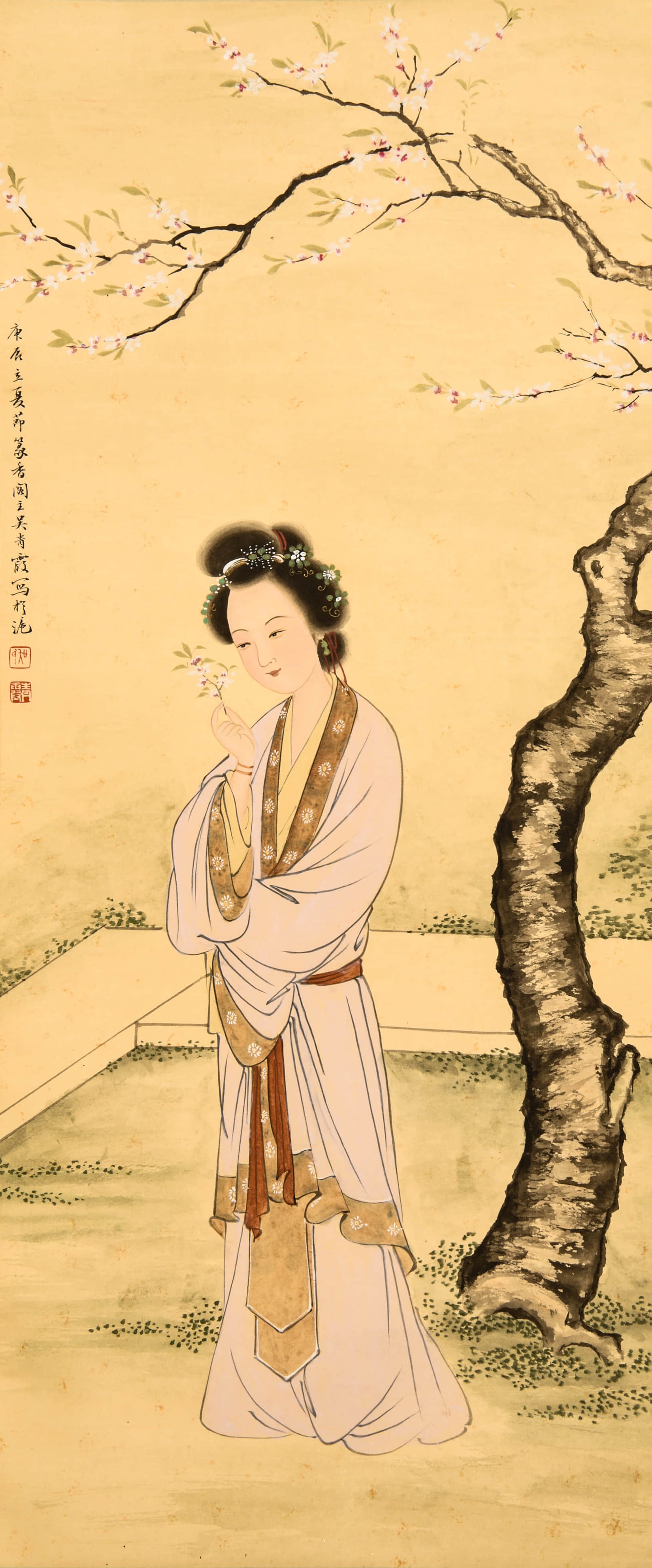 WU QINGXIA (1910-2008), ATTRIBUTED TO, LADY WITH A HAIRPIN (1 of 4)